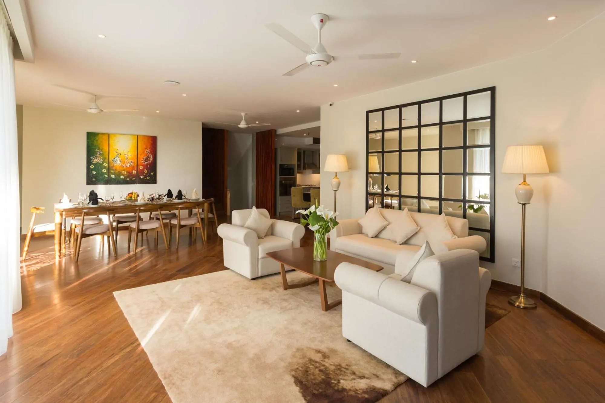 Living room in Serene Villa 38