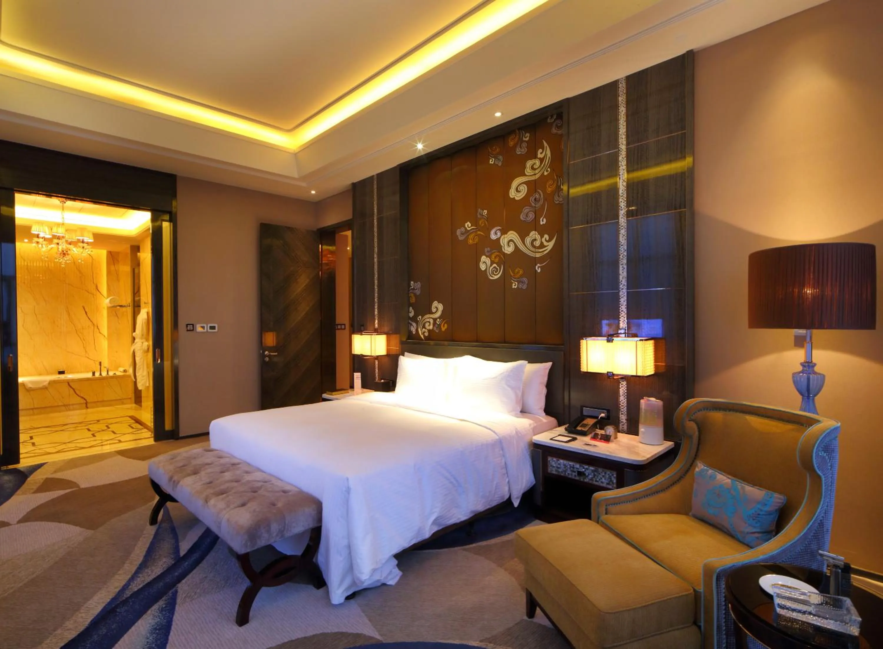 Photo of the whole room, Bed in Wanda Realm Yinchuan