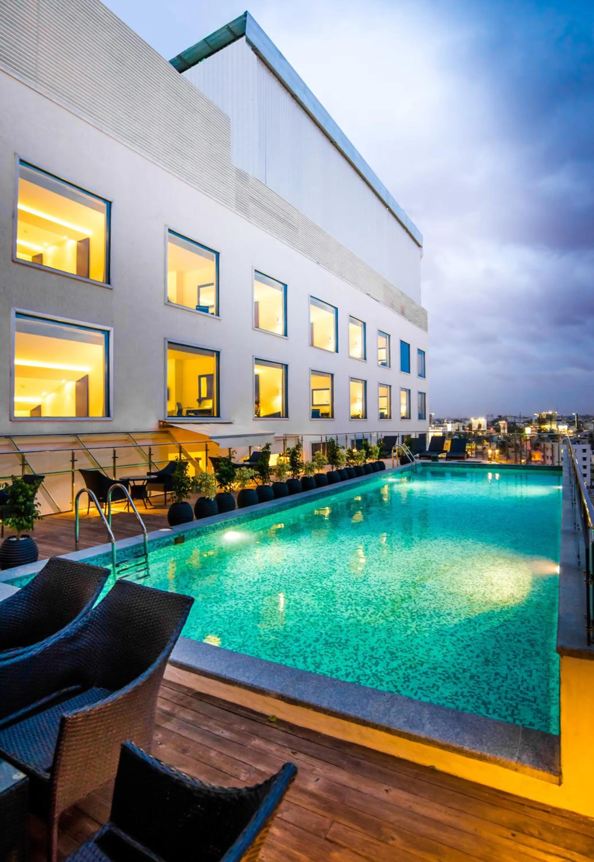 Swimming pool in Howard Johnson By Wyndham, Hebbal, Bengaluru