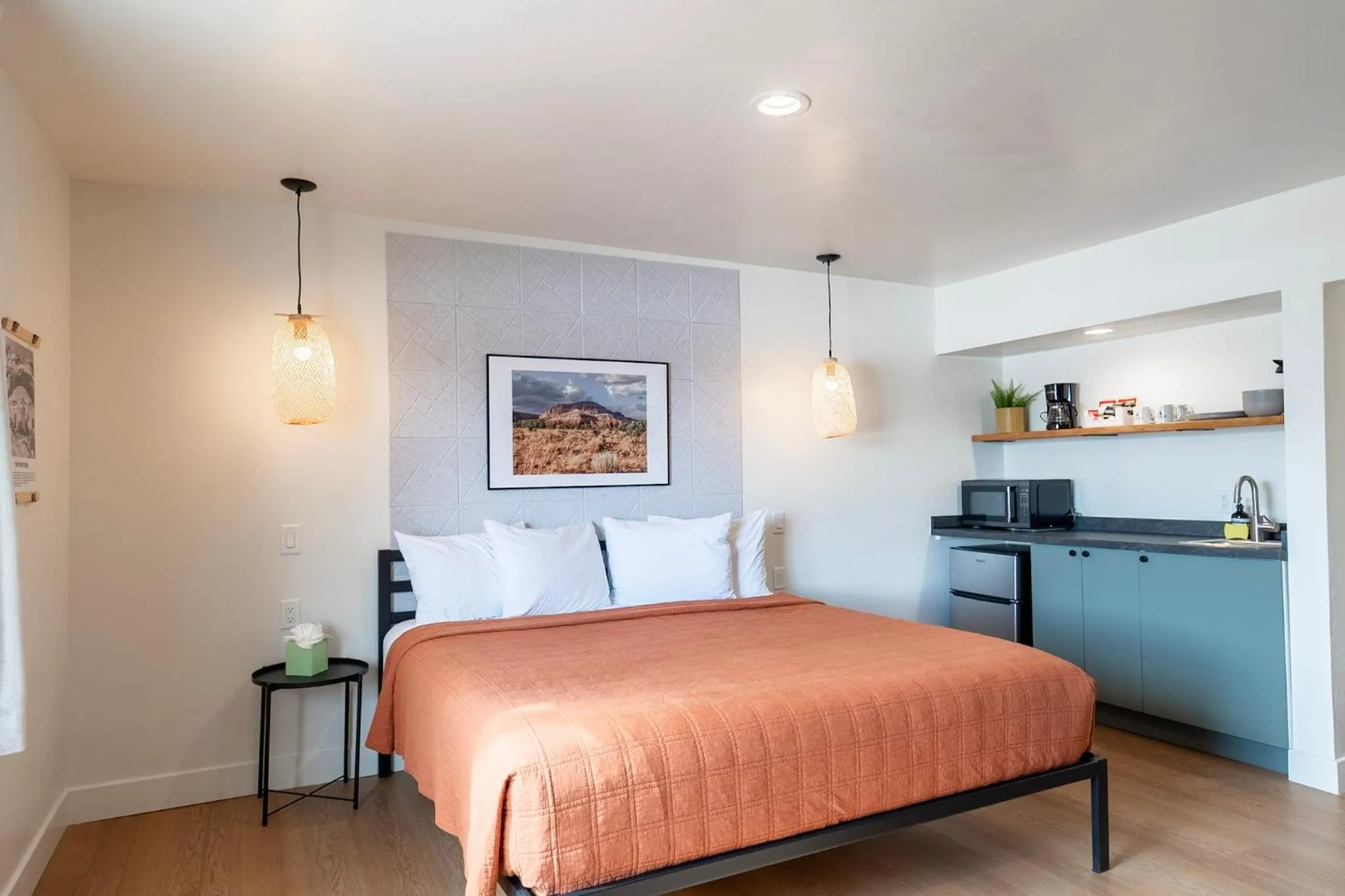 Bed in Casitas at Capitol Reef