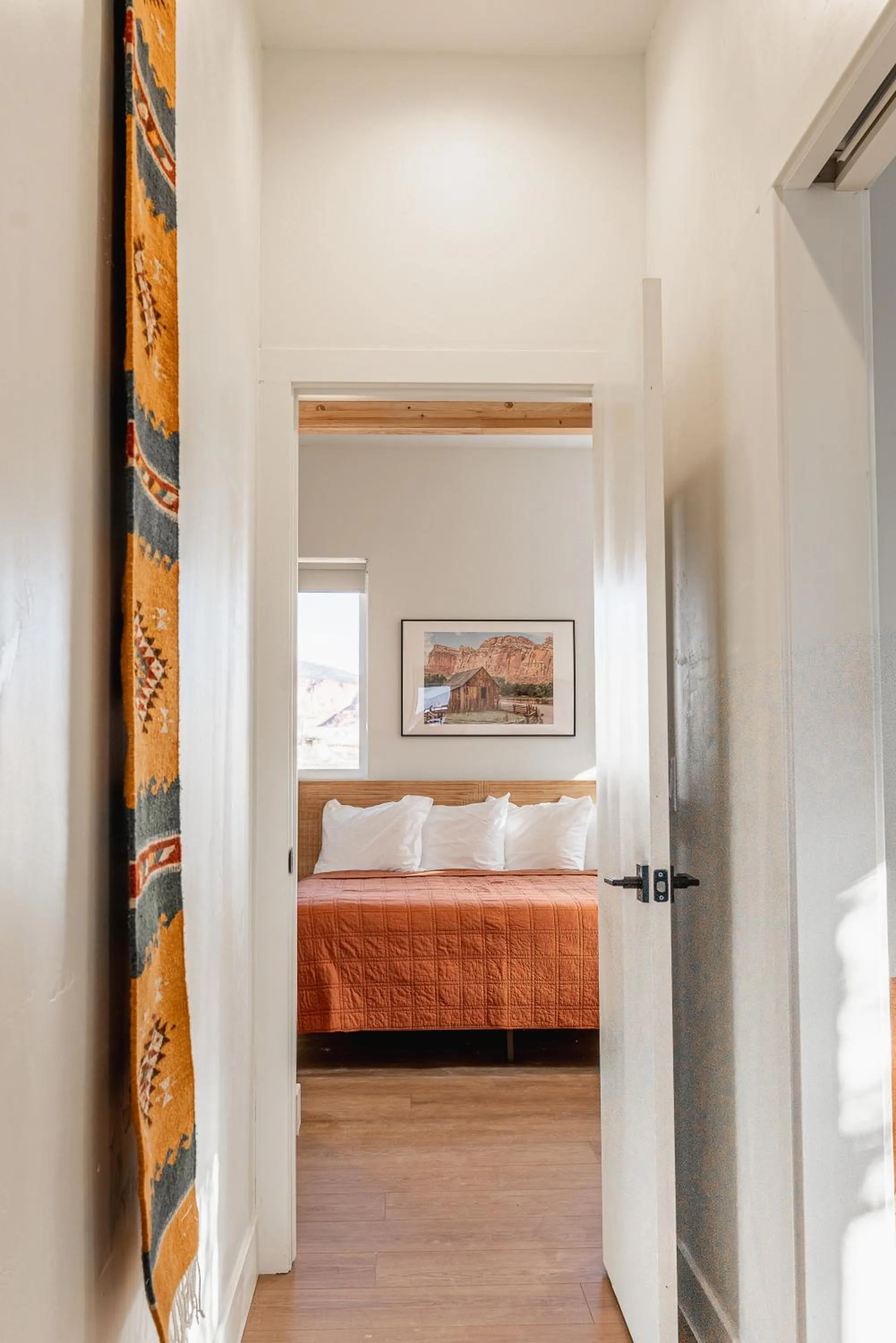 Bed in Casitas at Capitol Reef