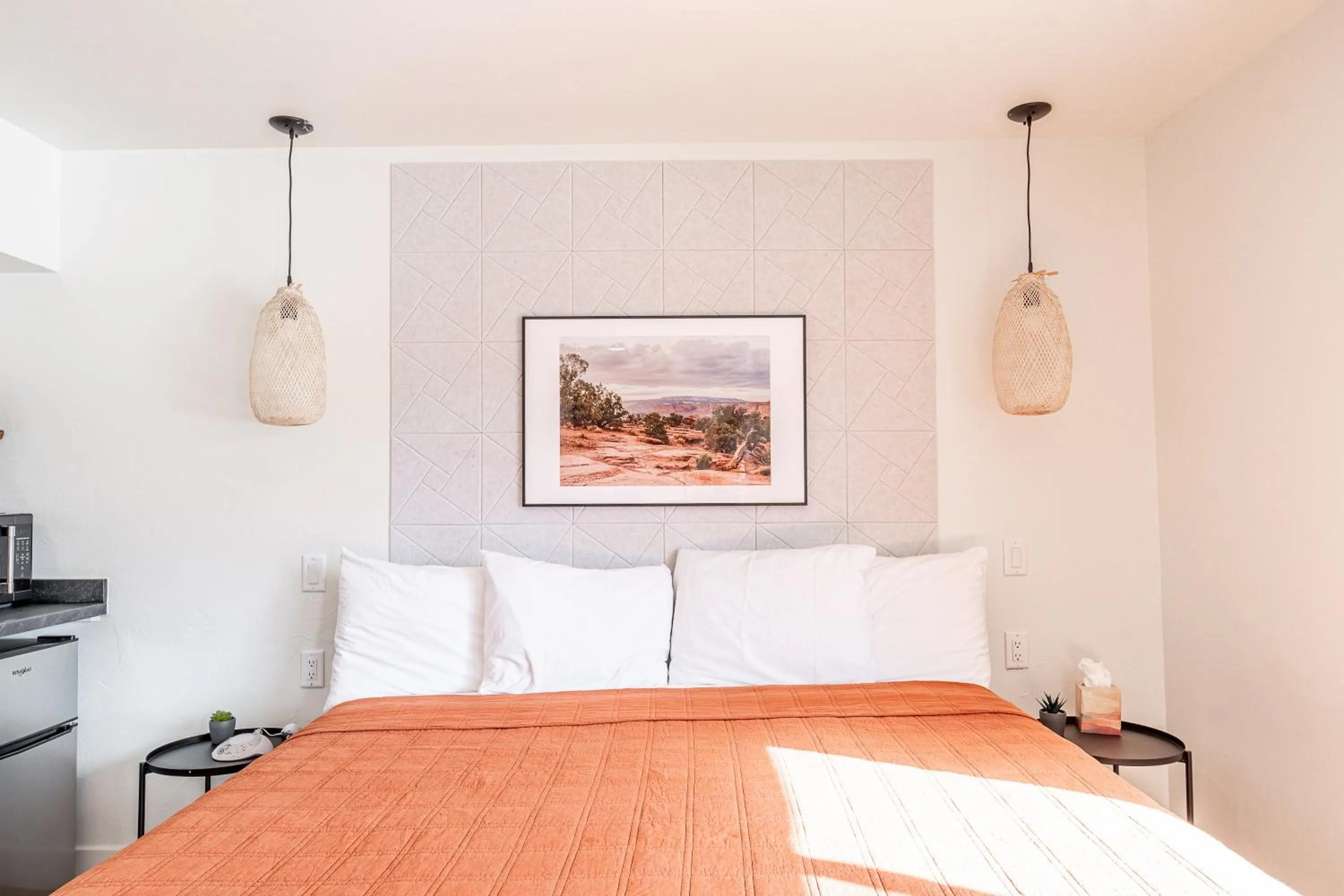 Bed in Casitas at Capitol Reef