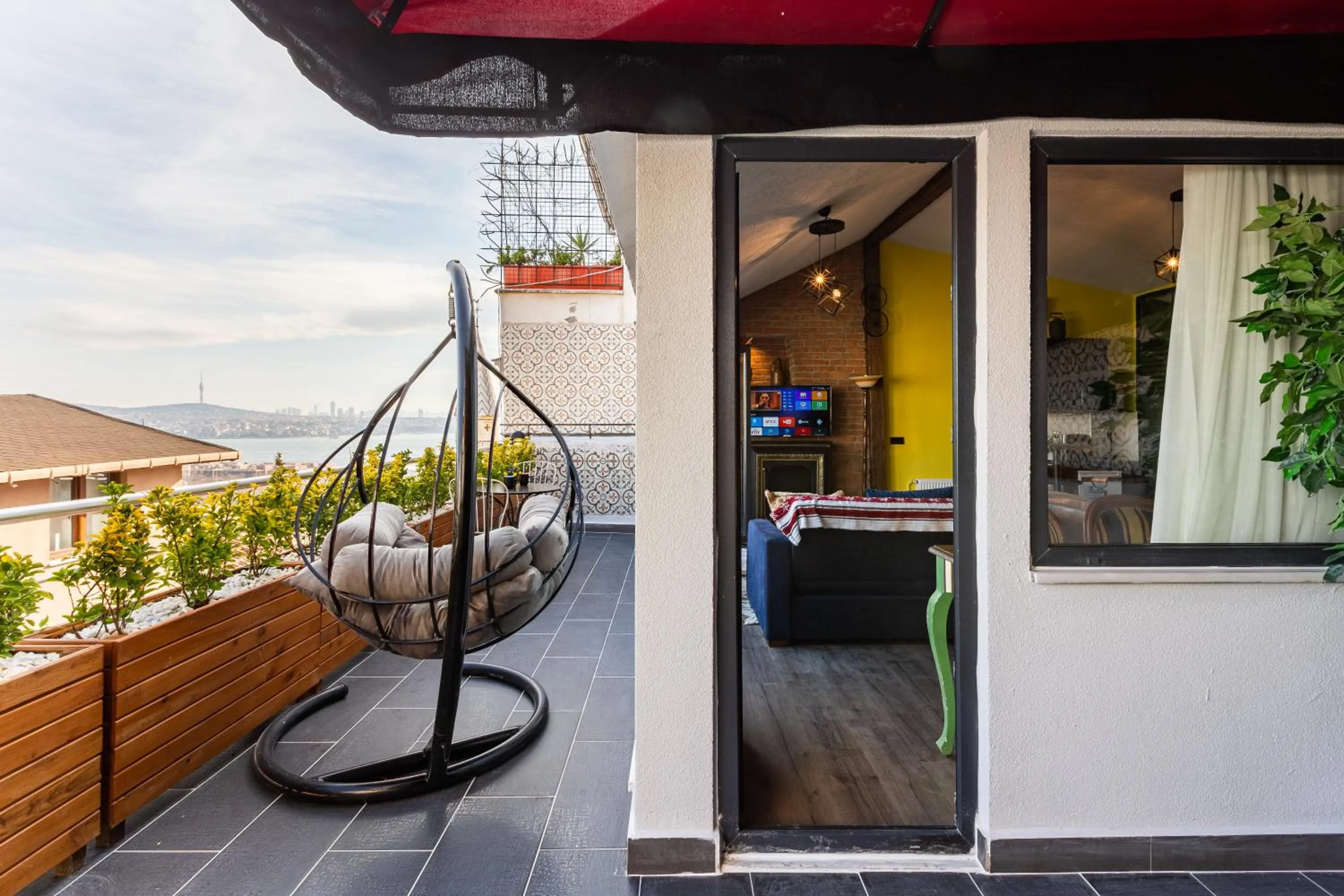 Balcony/Terrace in Ali Pasha Apartment