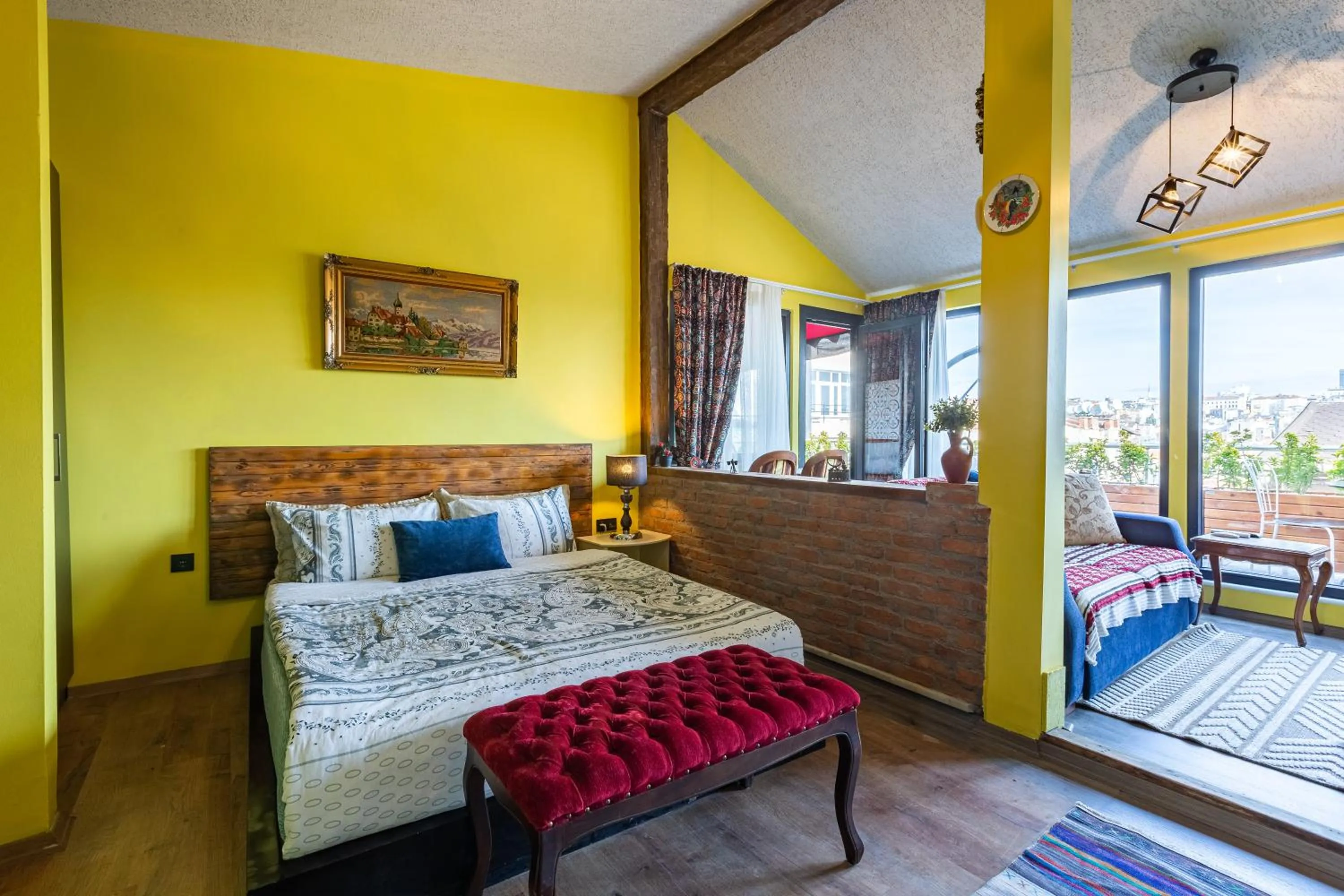 Bed in Ali Pasha Apartment