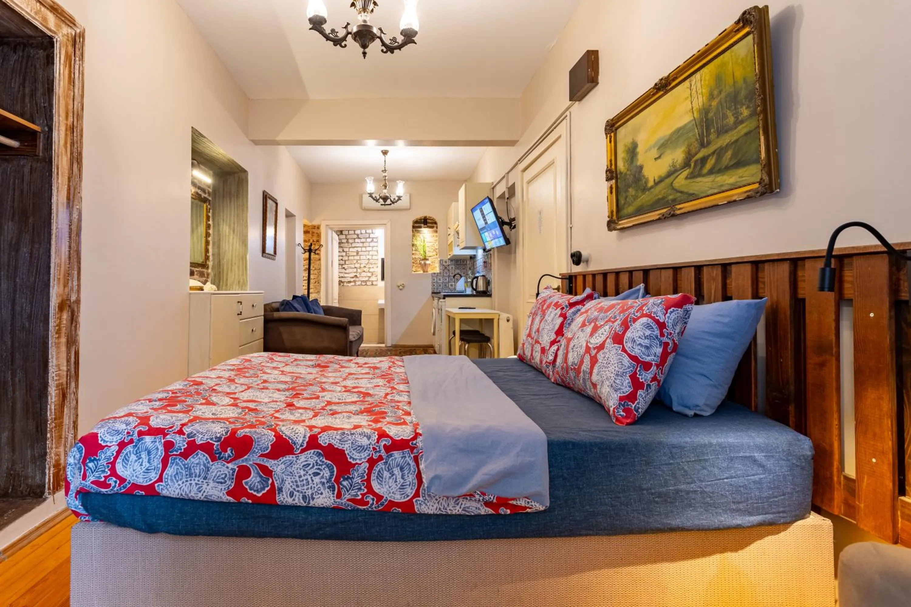 Bed in Ali Pasha Apartment