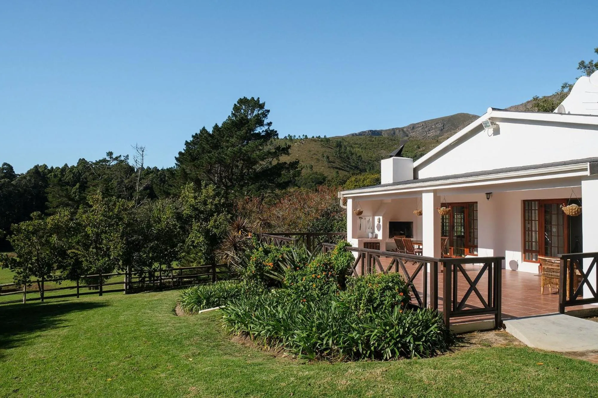 Patio in High Season Farm Luxury Cottages