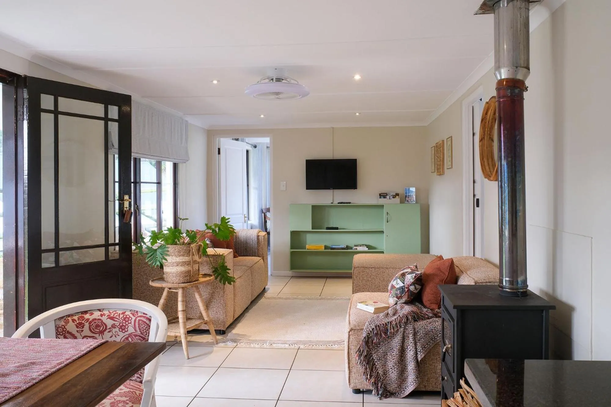 Seating area in High Season Farm Luxury Cottages
