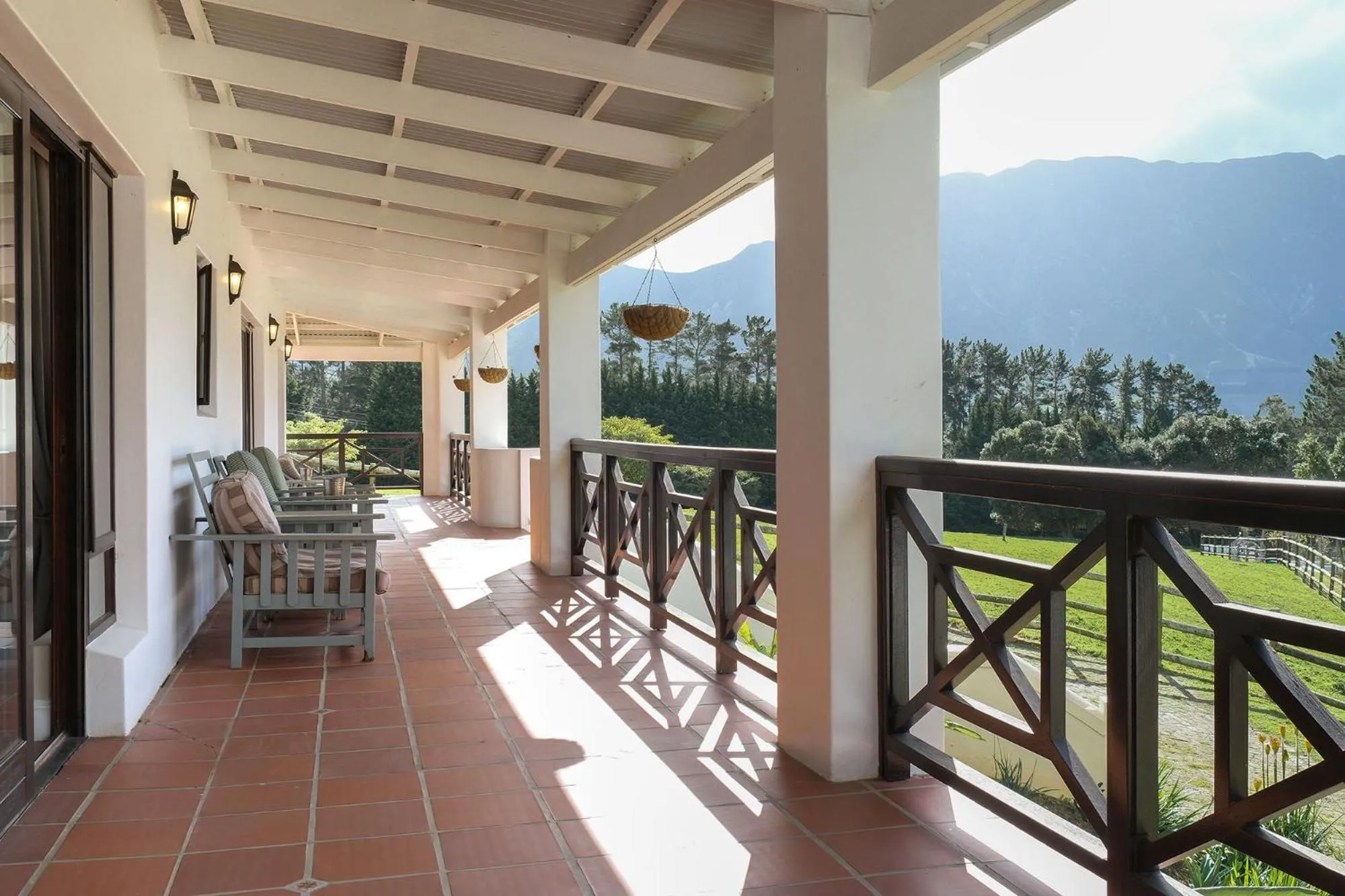 Patio in High Season Farm Luxury Cottages