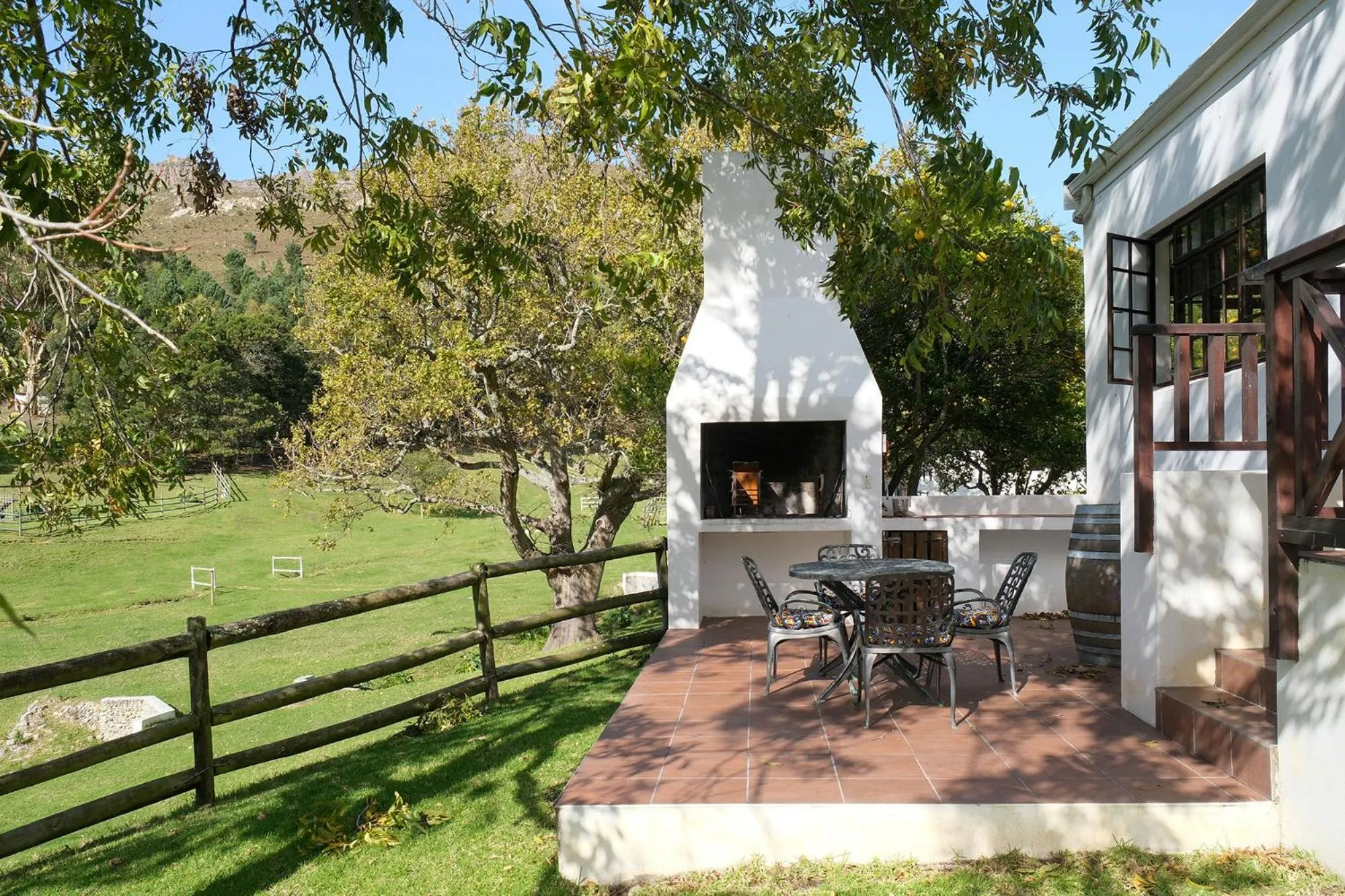 BBQ facilities in High Season Farm Luxury Cottages