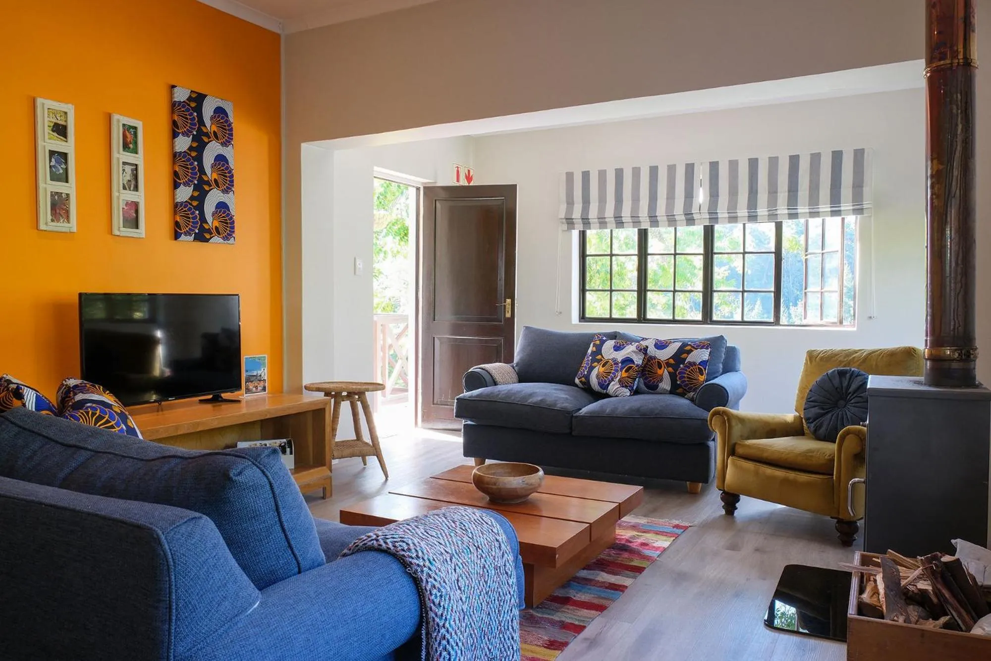 Seating area in High Season Farm Luxury Cottages