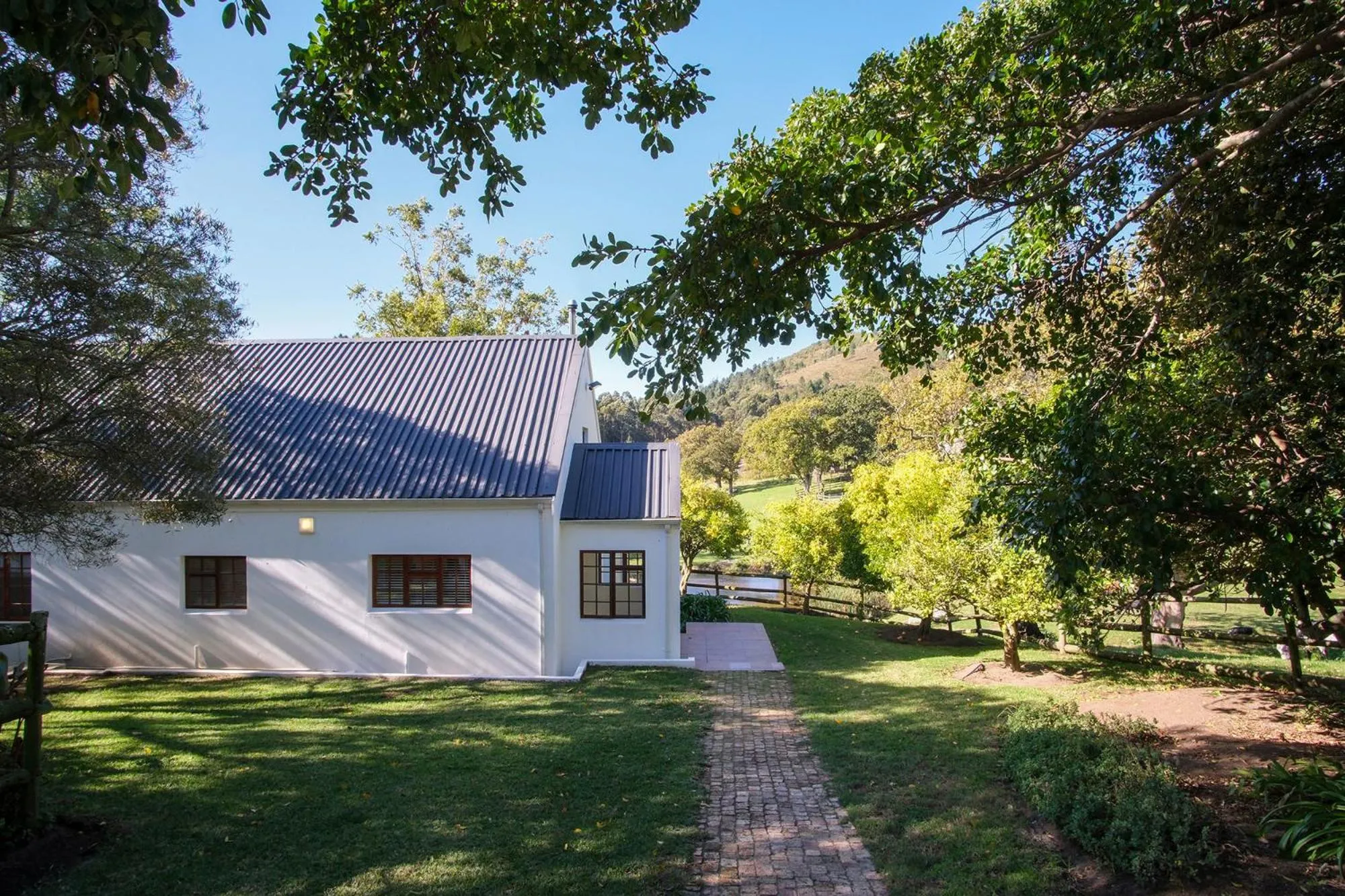 Garden view in High Season Farm Luxury Cottages
