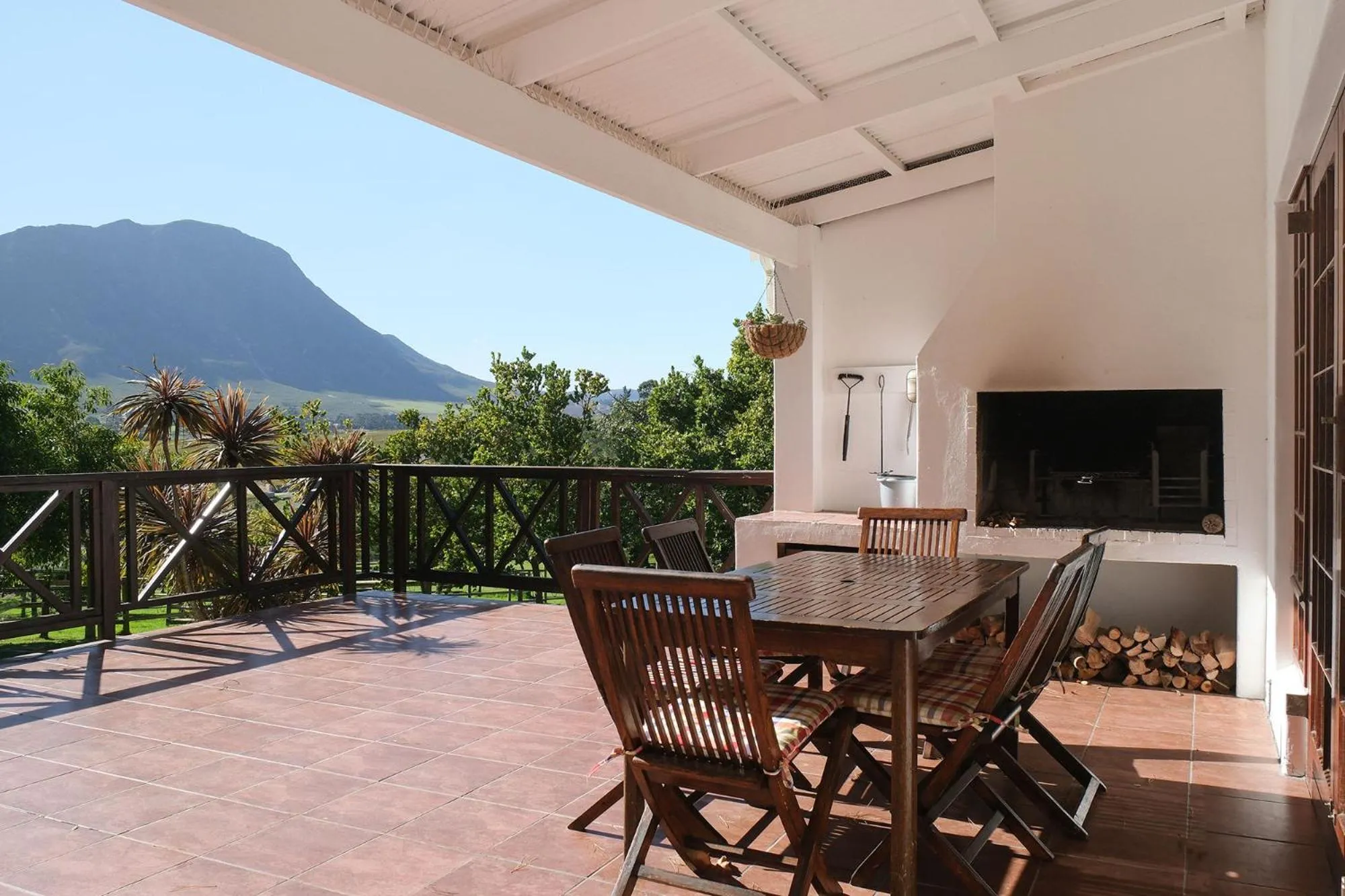 Patio in High Season Farm Luxury Cottages