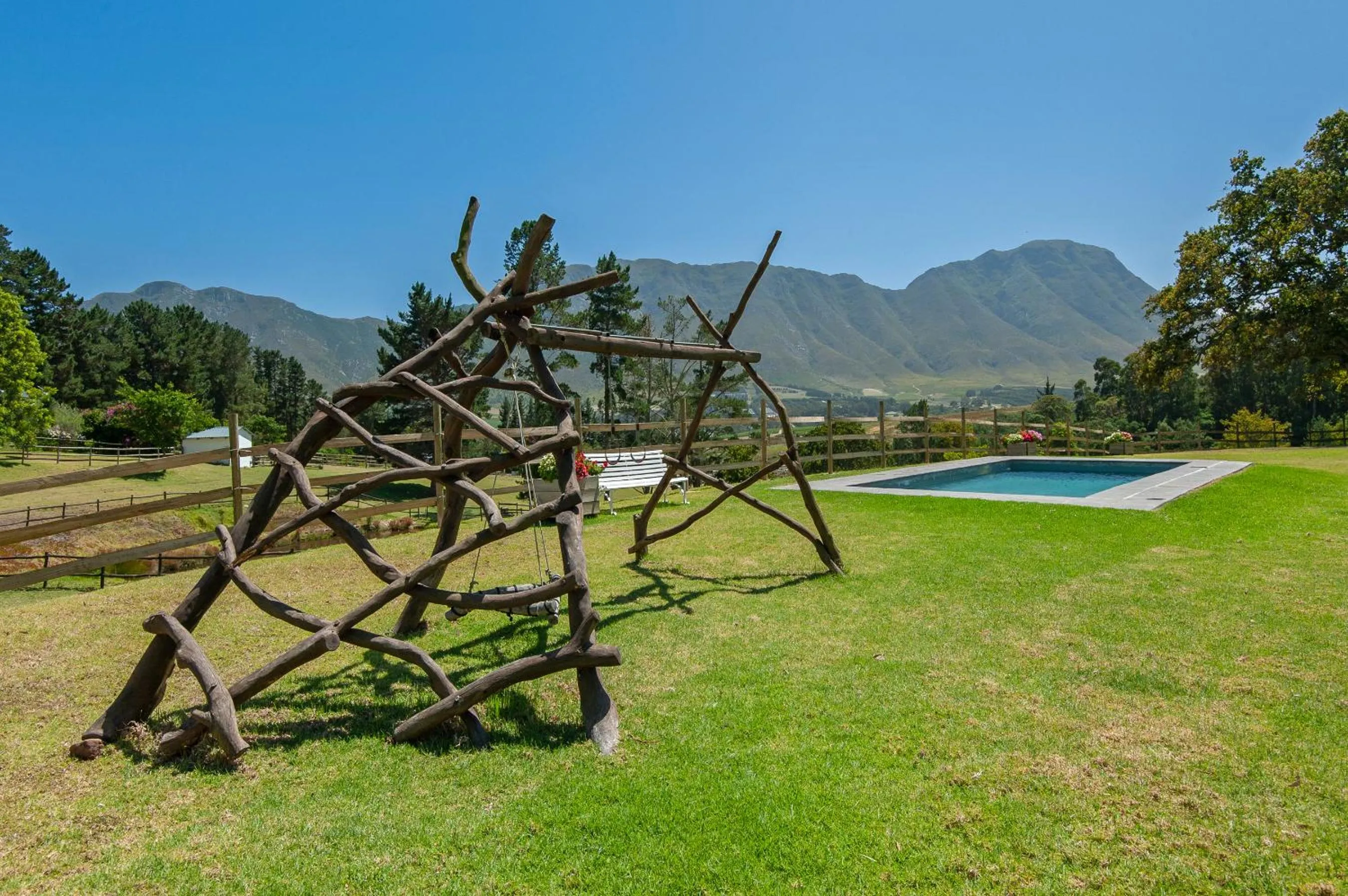 Children play ground in High Season Farm Luxury Cottages