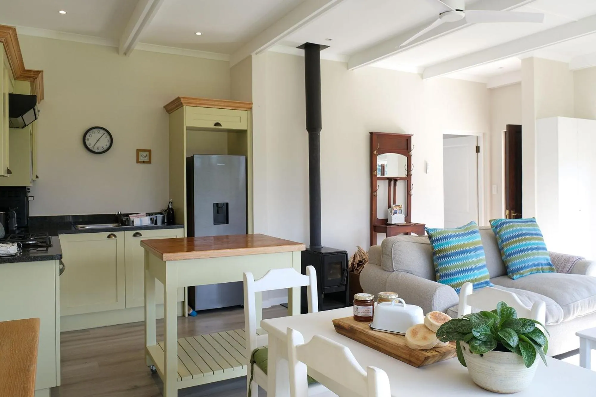 Seating area in High Season Farm Luxury Cottages