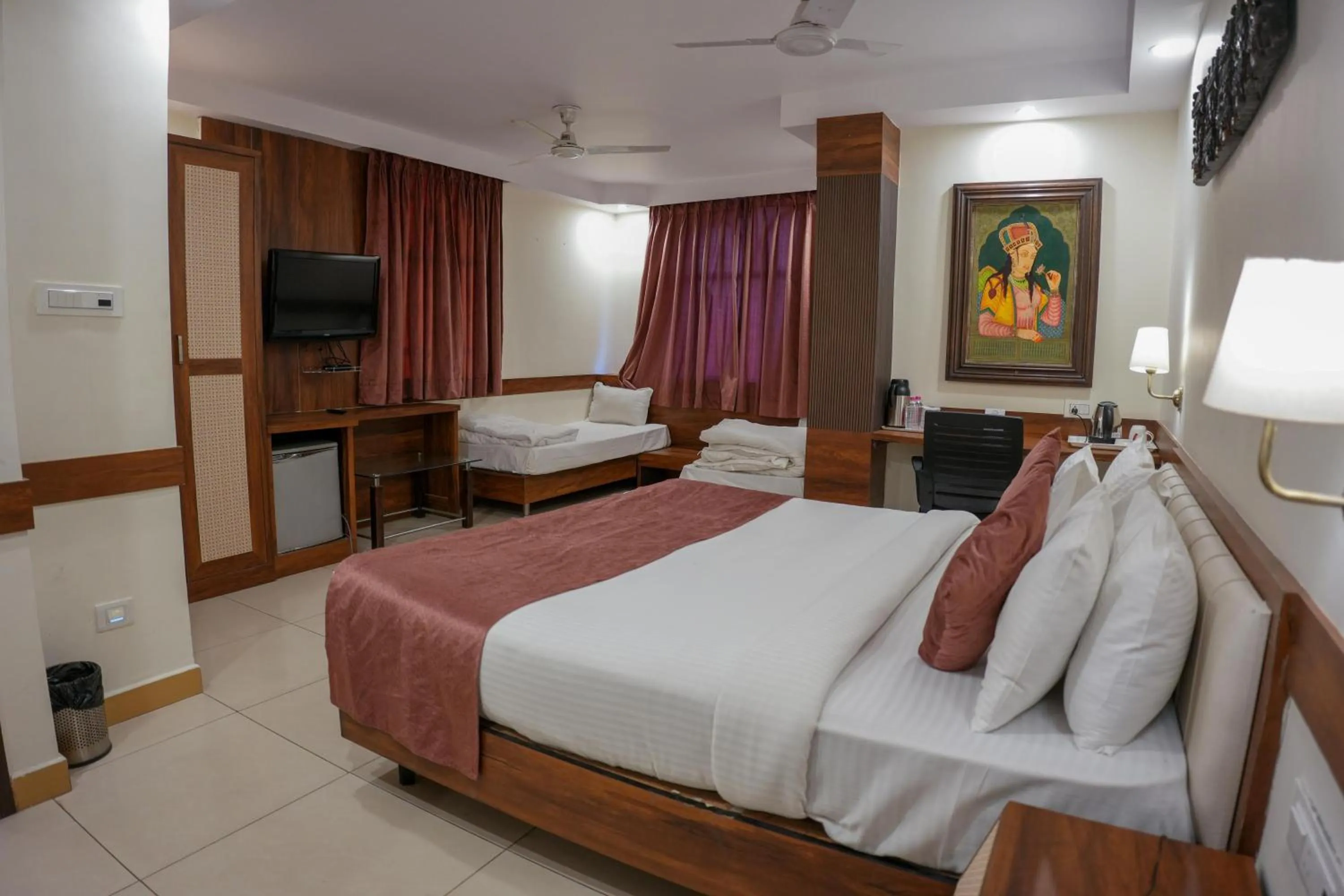 Bed in The Shanti A Boutique Hotel