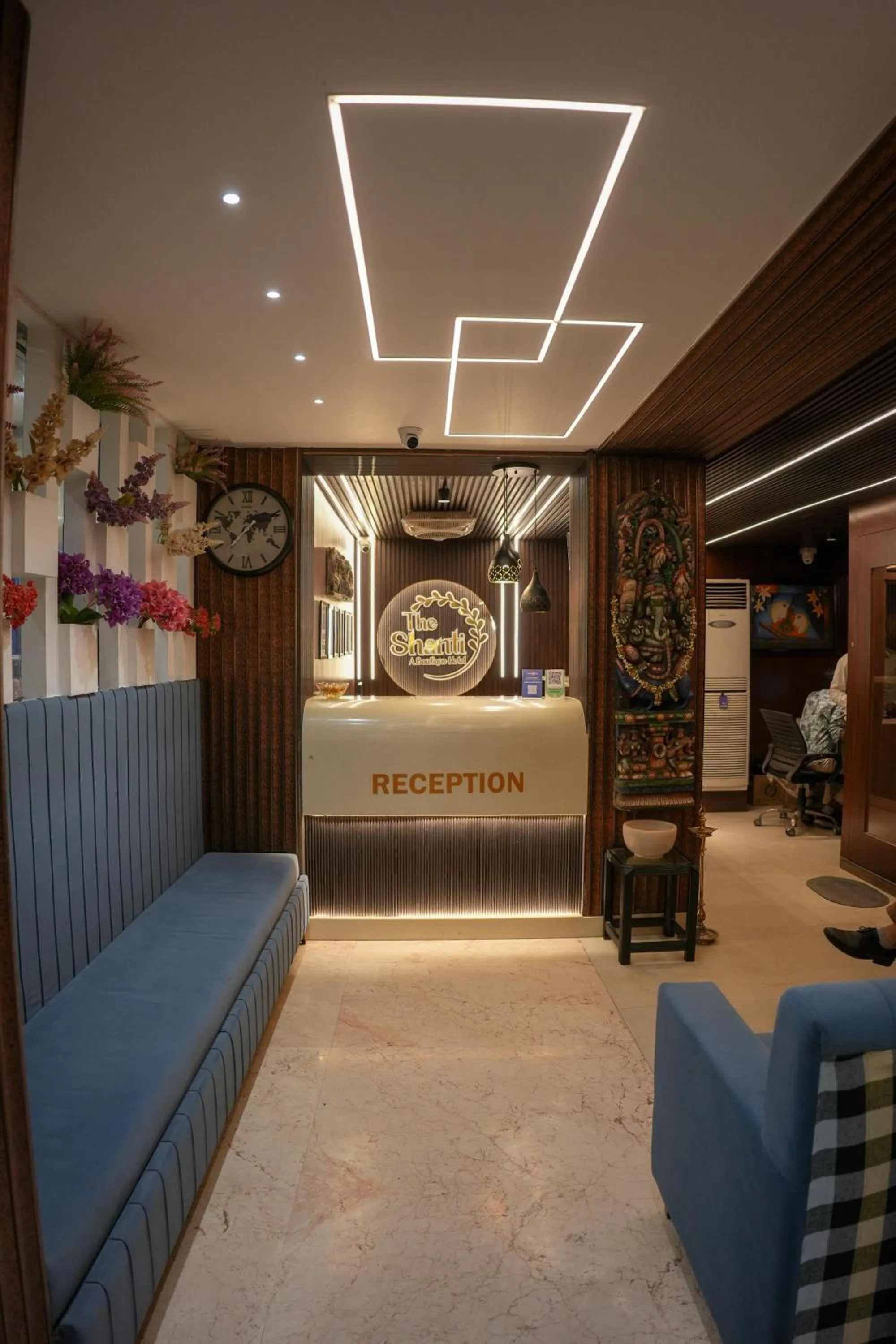 Lobby or reception in The Shanti A Boutique Hotel