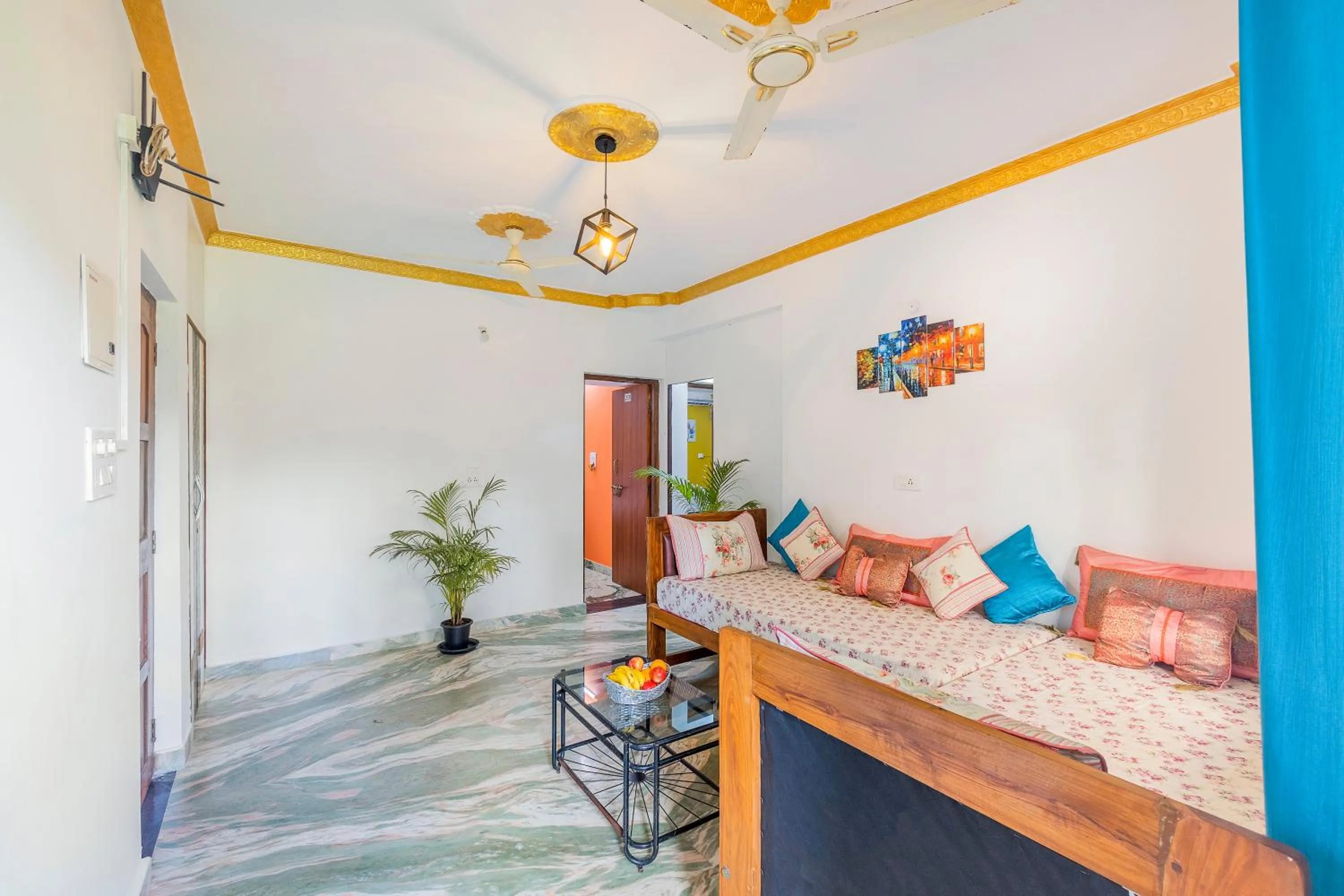 Living room, Bed in The Sequeira Goa