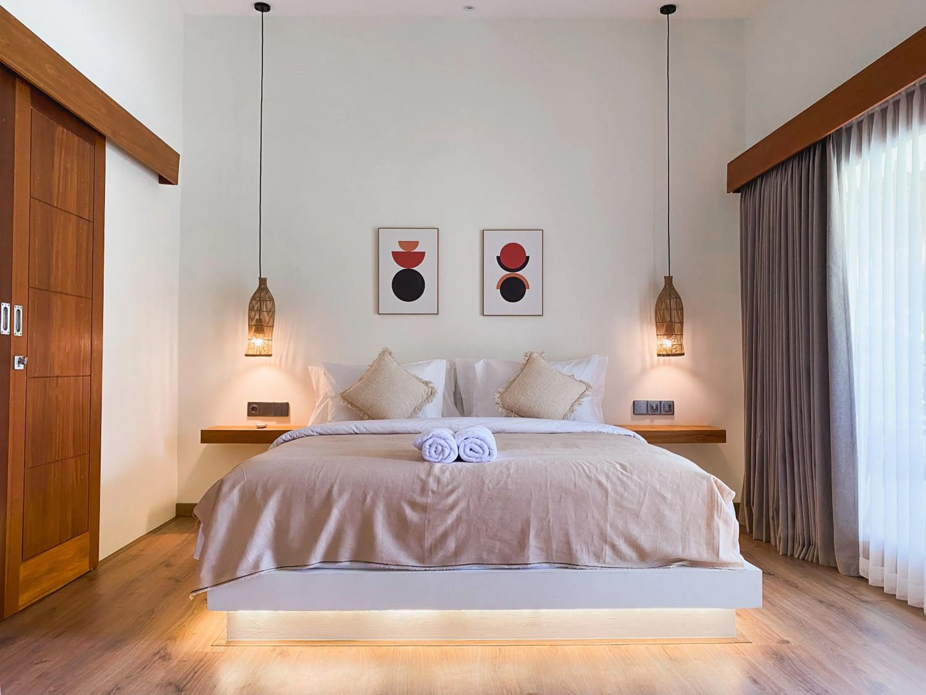 Bed in Reset Lombok Hotel