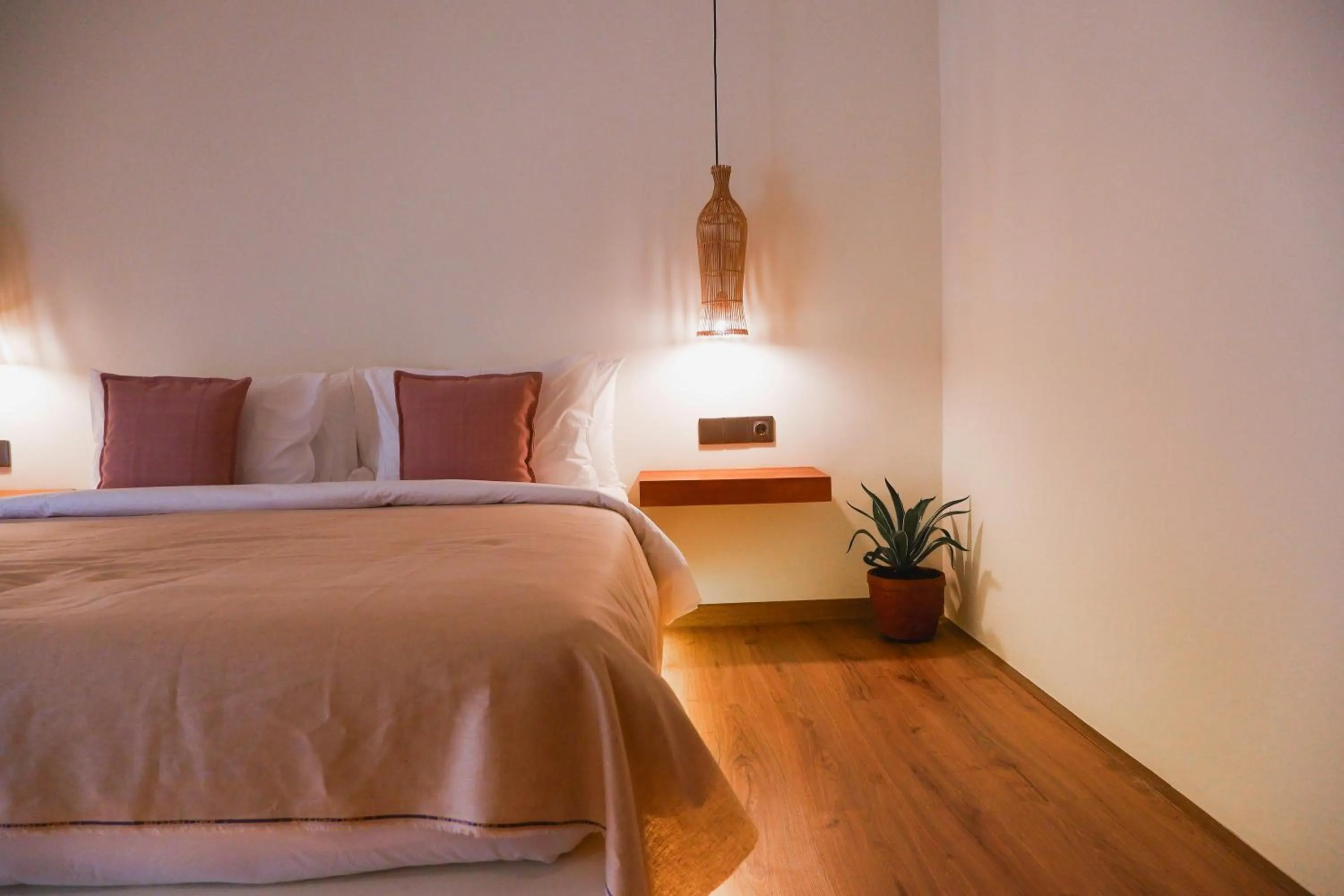 Bed in Reset Lombok Hotel