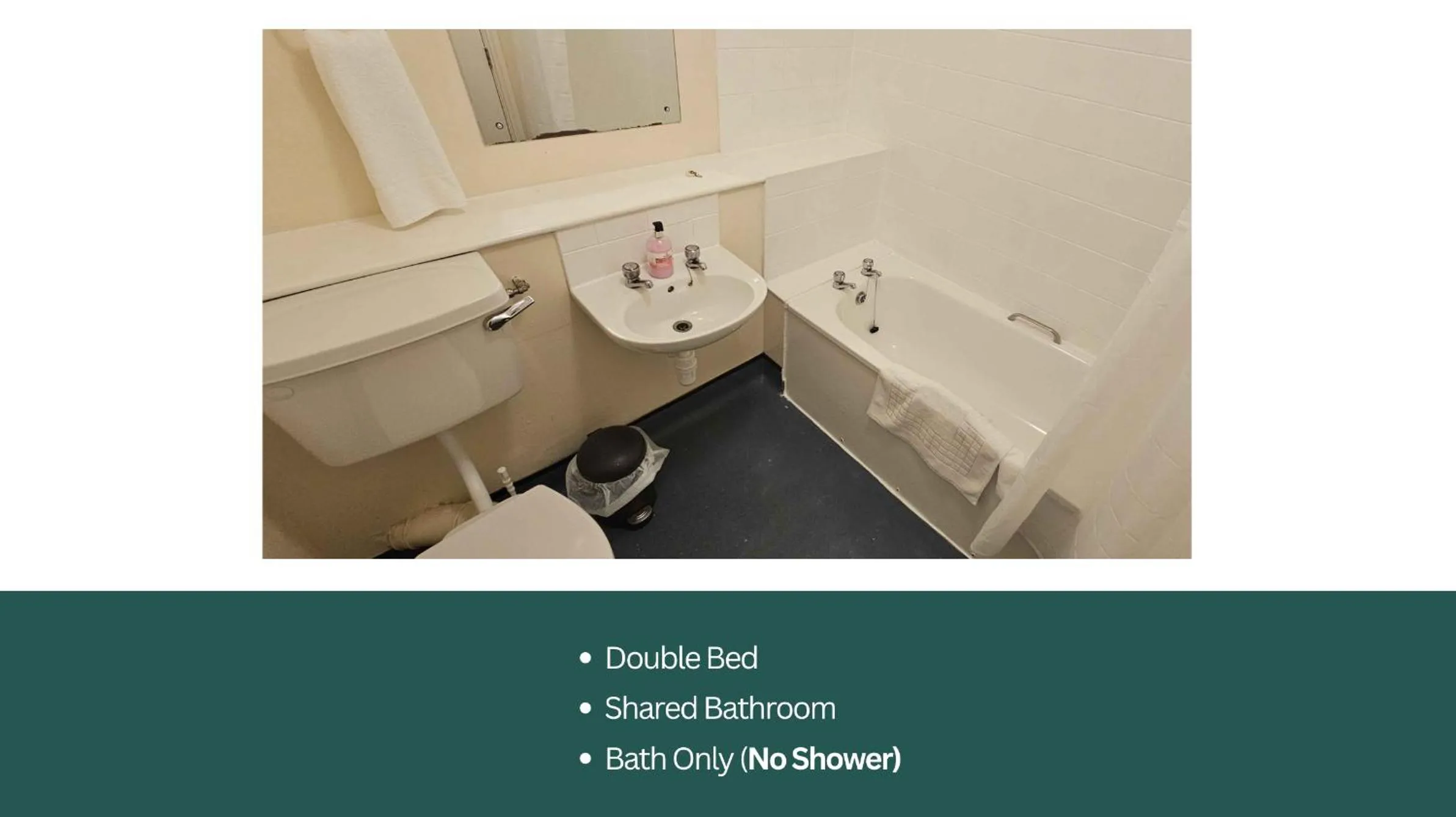 Toilet in Plas Bellin Hall