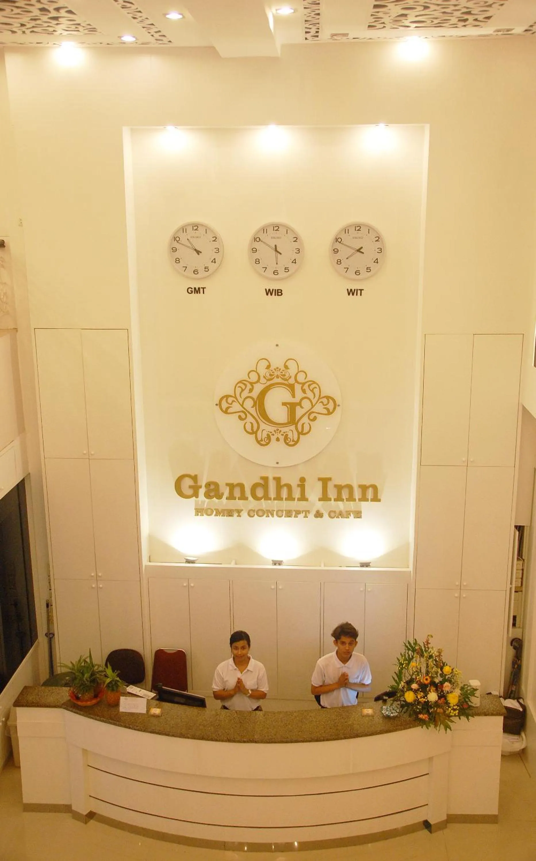 Lobby or reception in Gandhi Inn