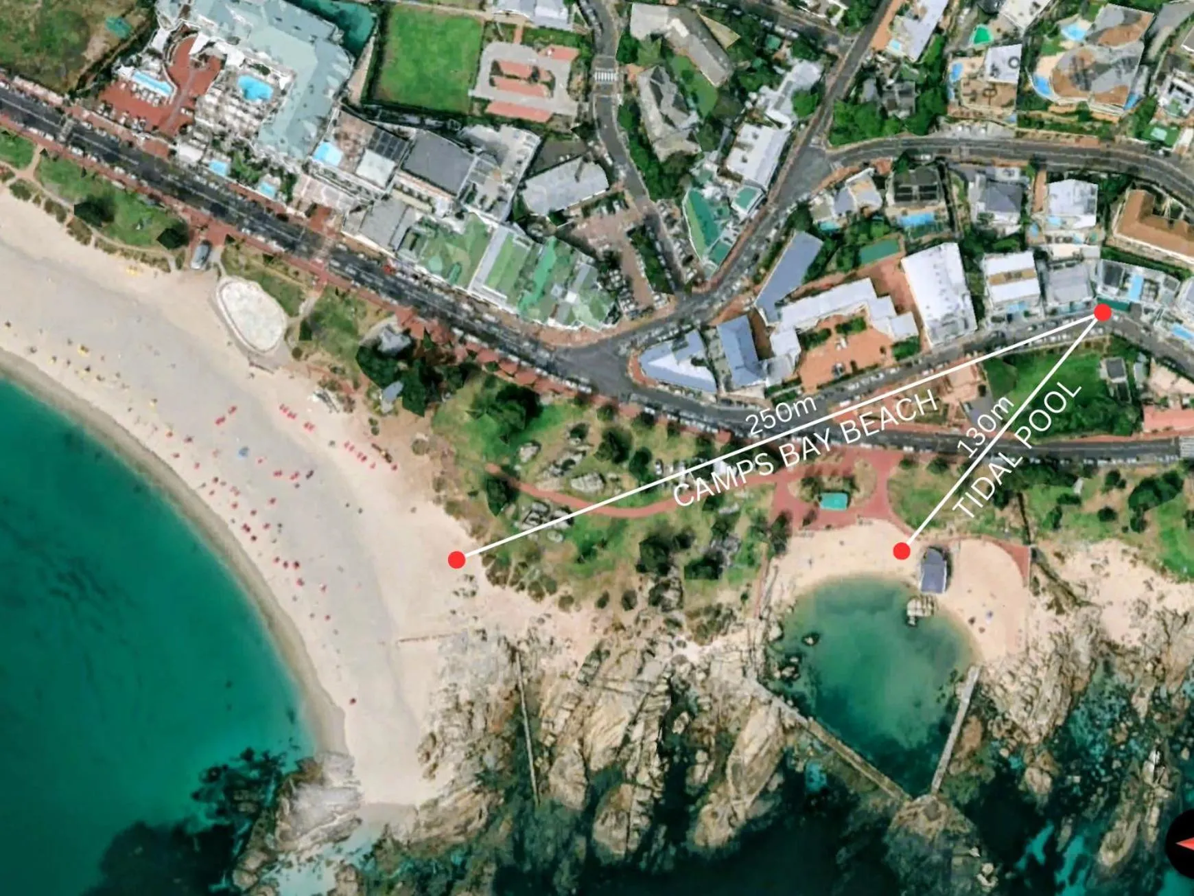 Beach in South Beach Camps Bay Boutique Hotel