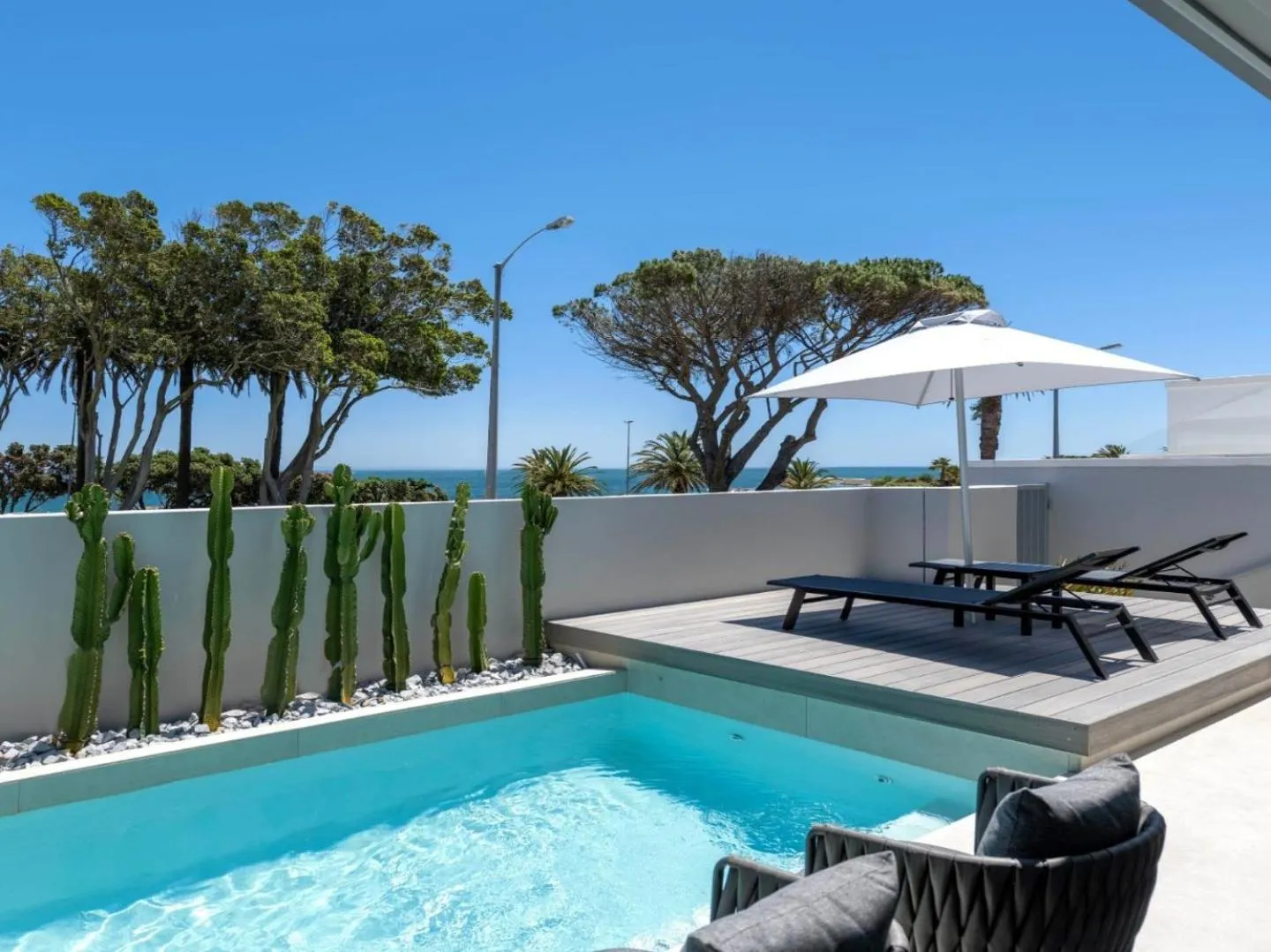 Balcony/Terrace in South Beach Camps Bay Boutique Hotel