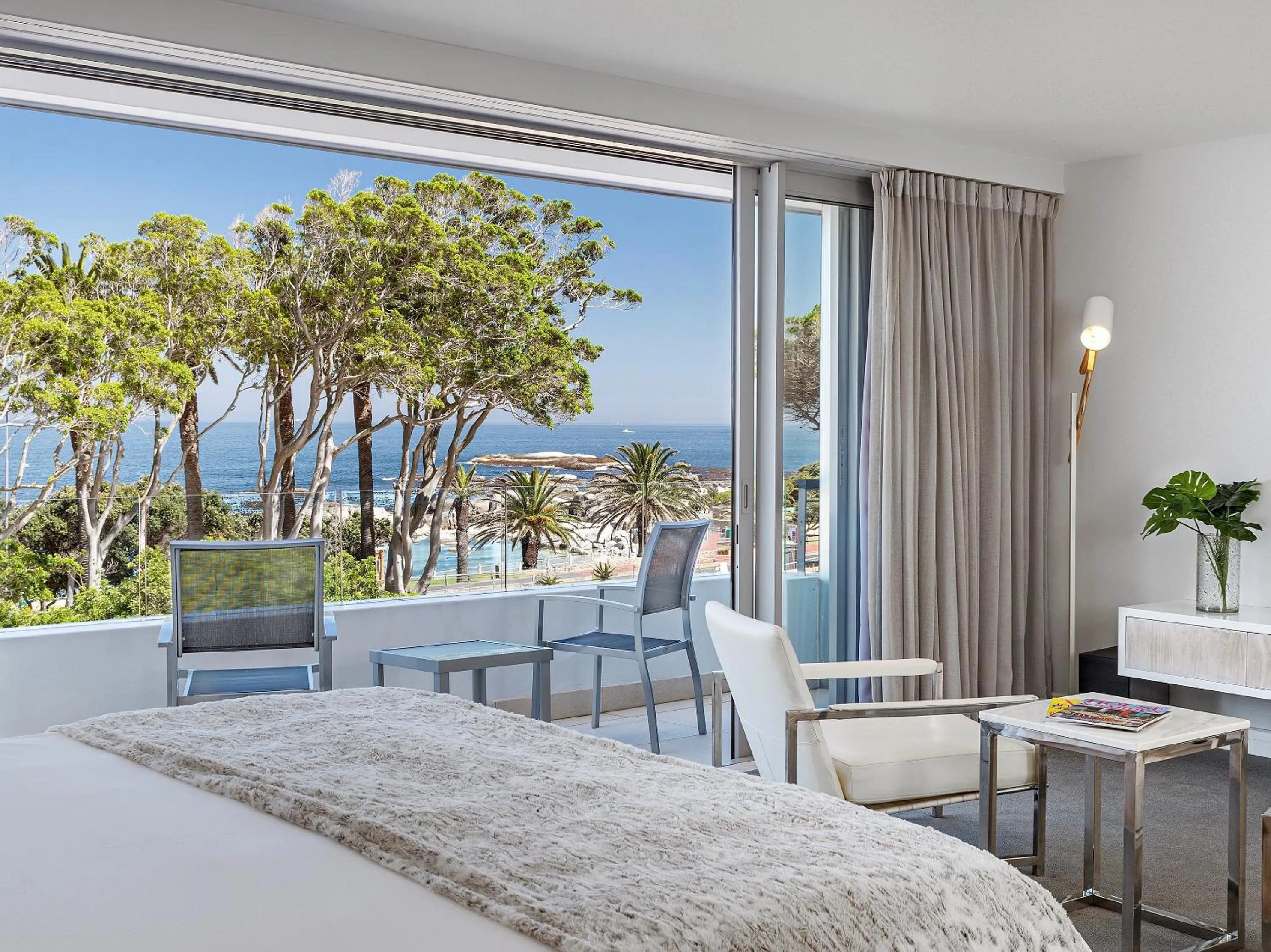 View (from property/room), Bed in South Beach Camps Bay Boutique Hotel