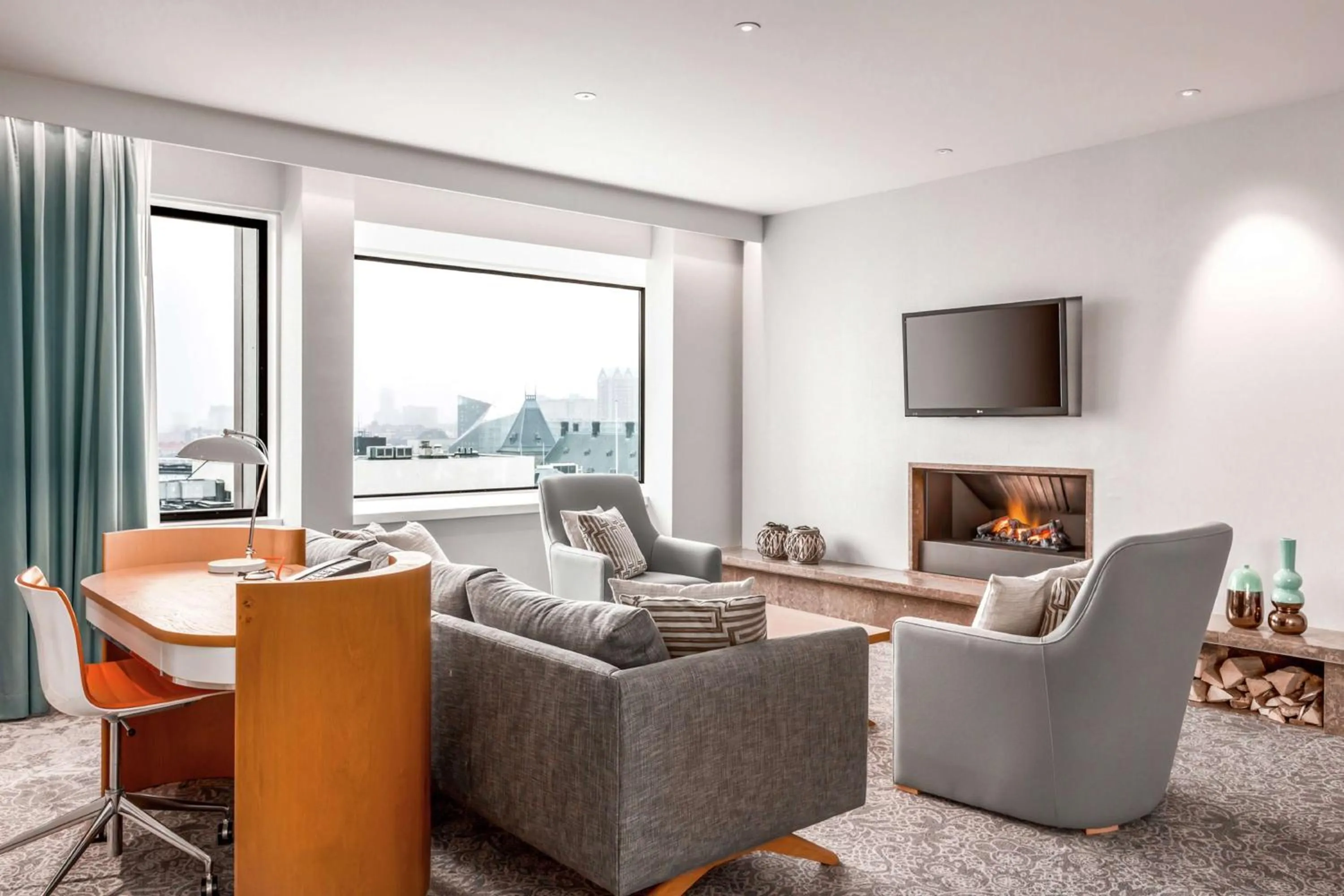 Living room in Hilton Rotterdam