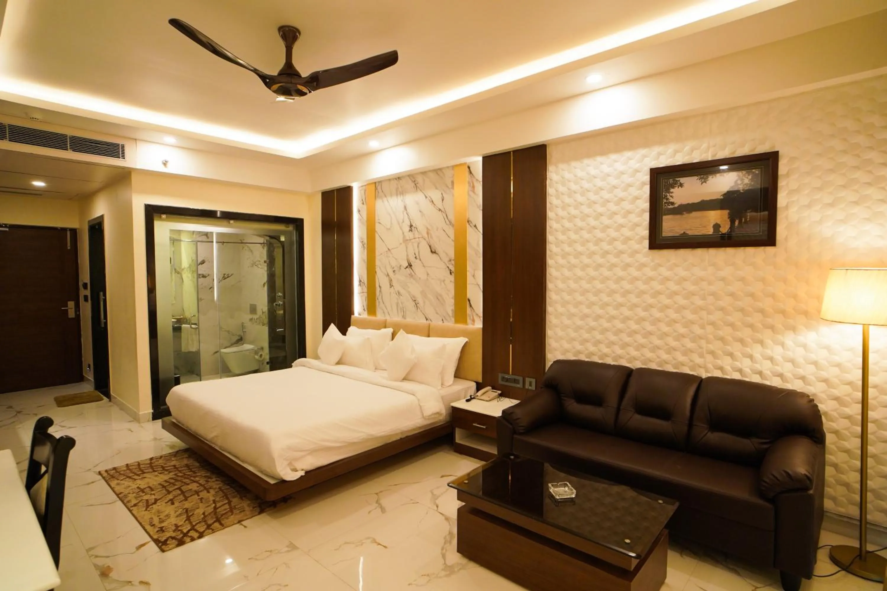 Bed in Shanti Seaview Resort & Spa