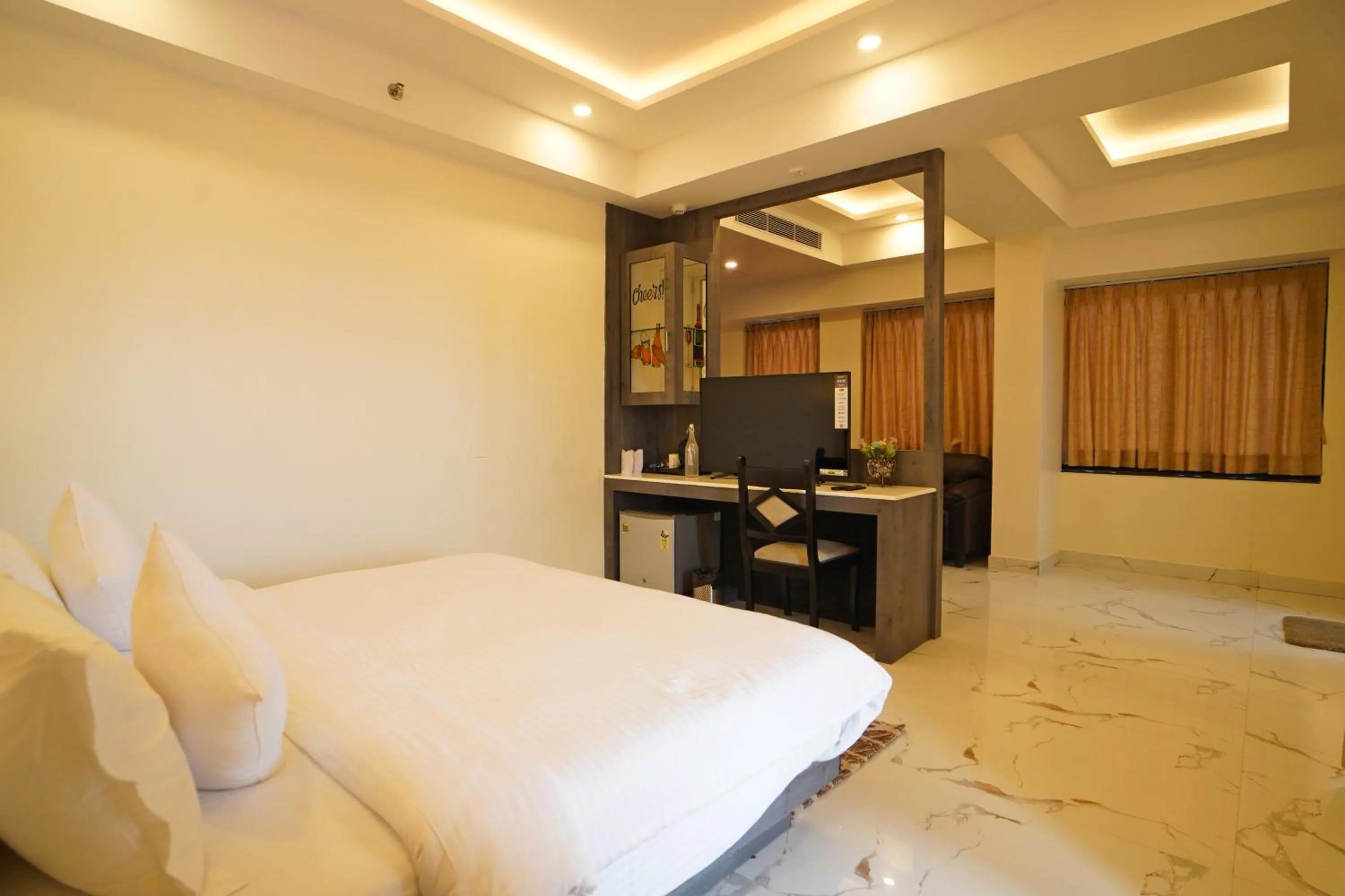 Bed in Shanti Seaview Resort & Spa