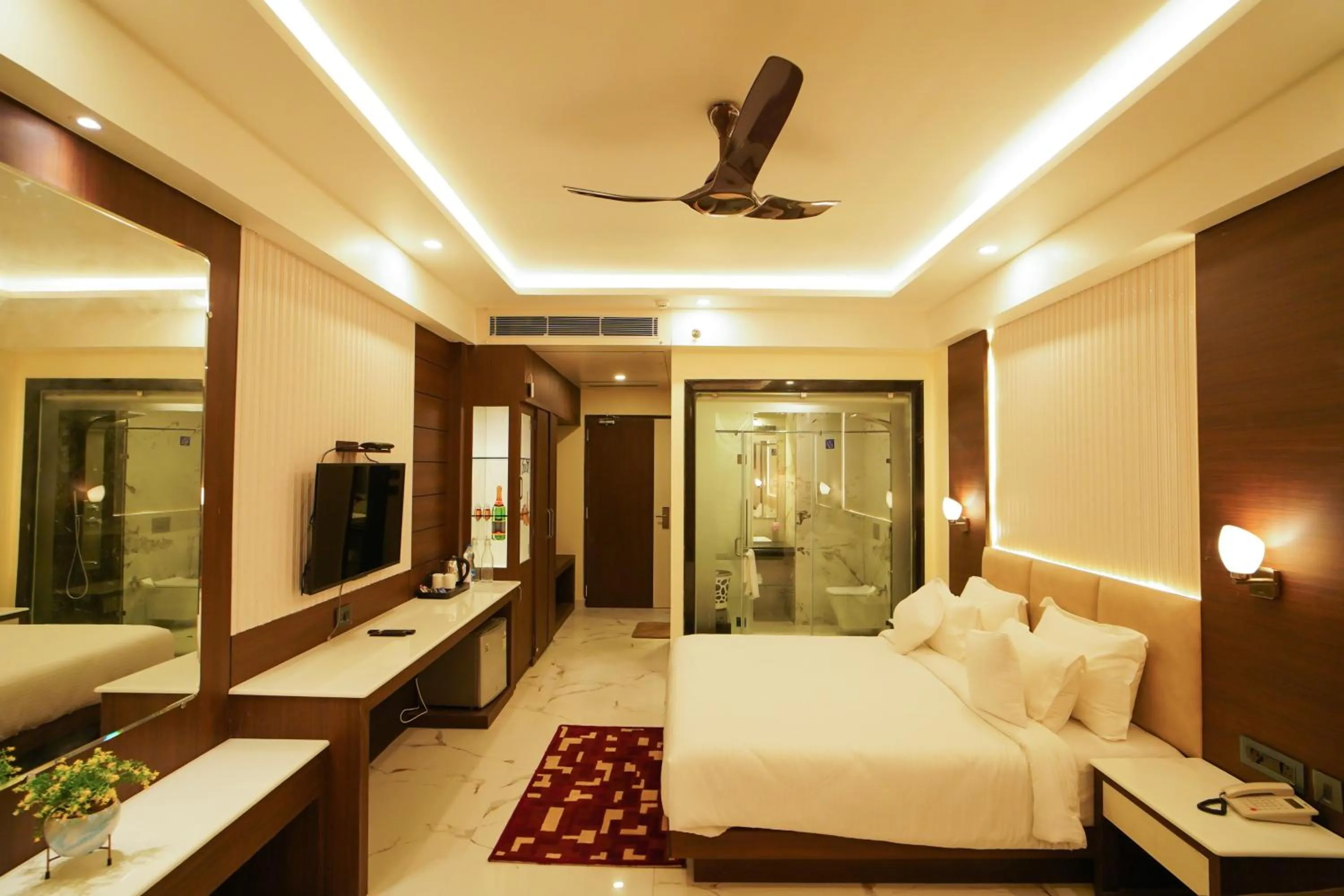 Bed in Shanti Seaview Resort & Spa