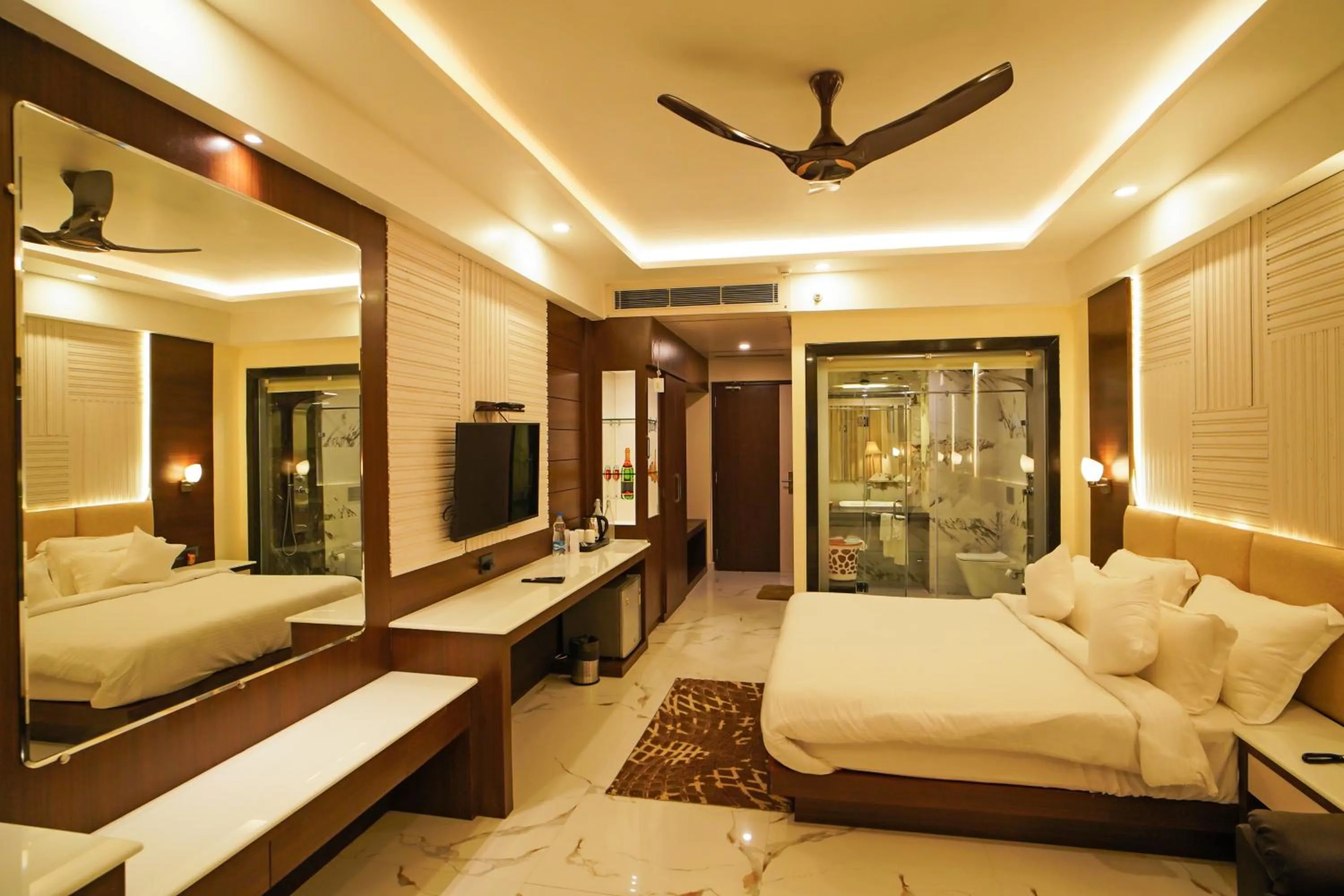 Bed in Shanti Seaview Resort & Spa