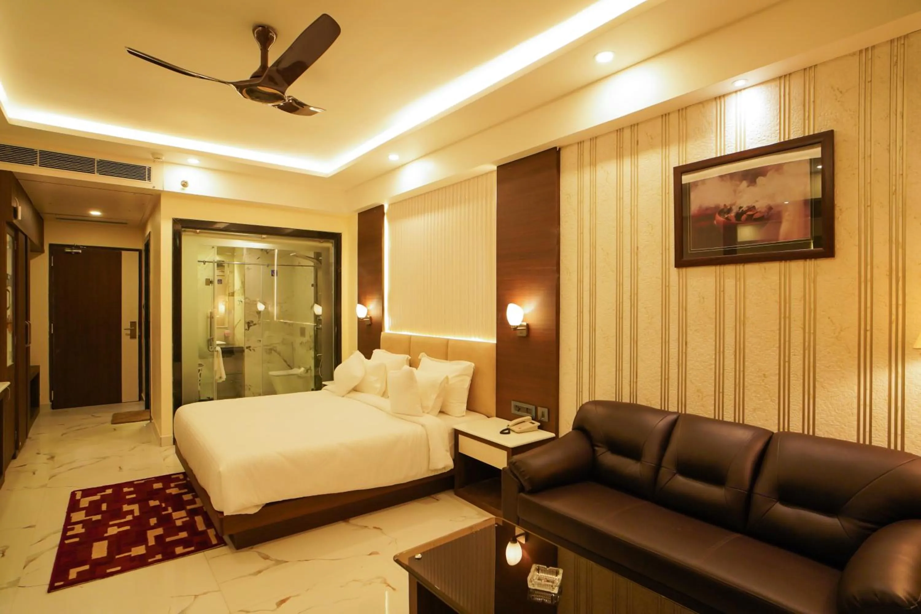 Bed in Shanti Seaview Resort & Spa