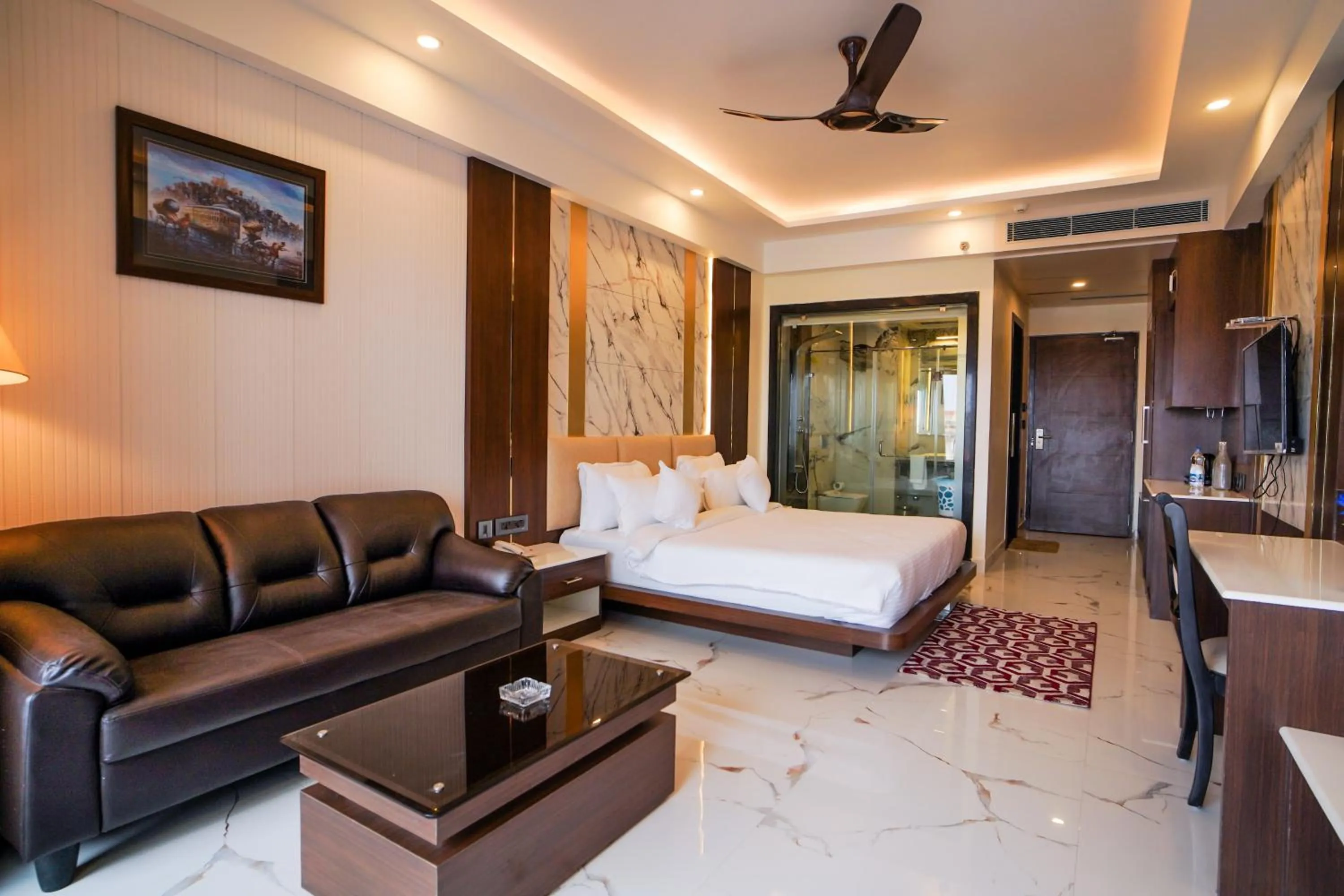 Bed in Shanti Seaview Resort & Spa