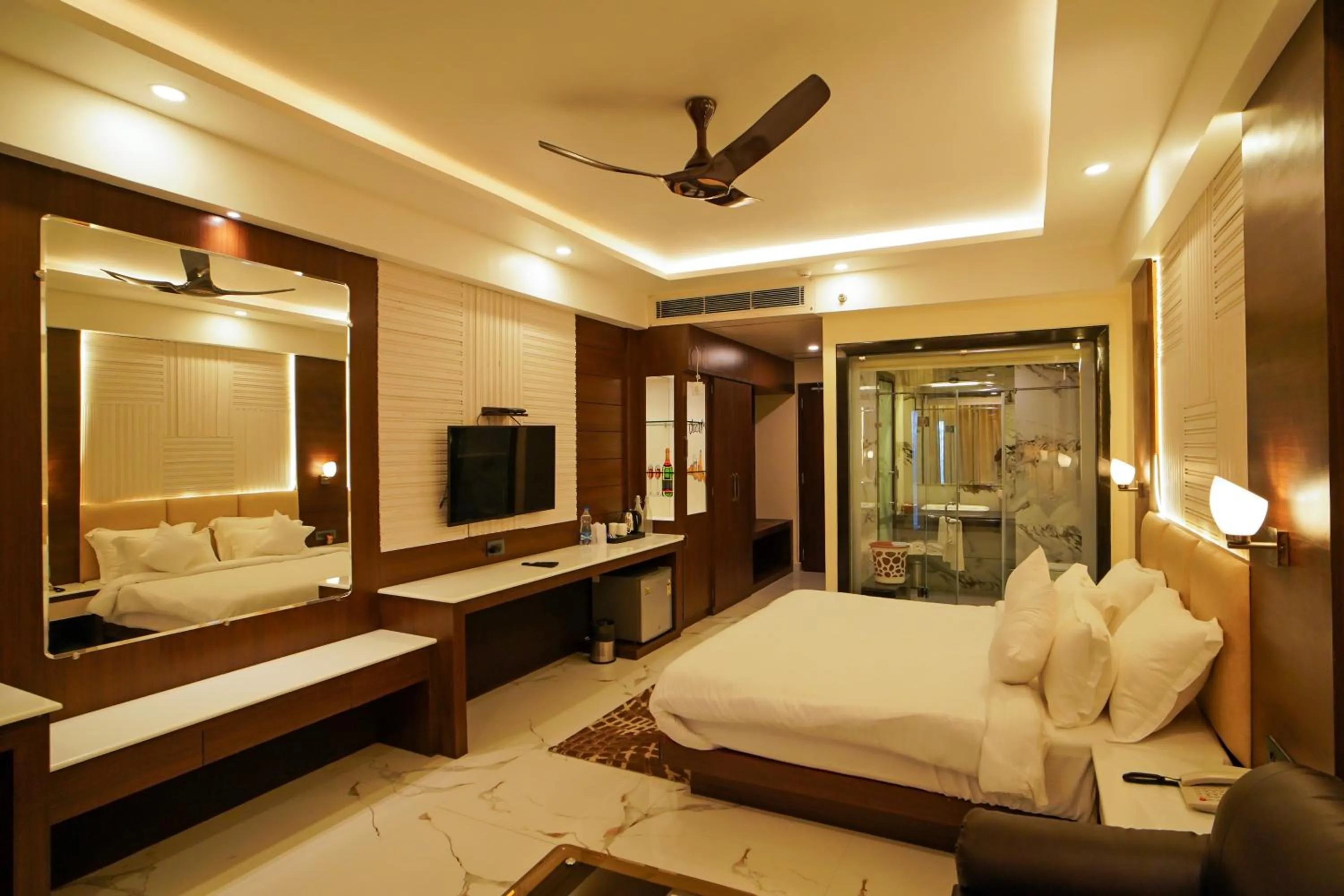 Bed in Shanti Seaview Resort & Spa