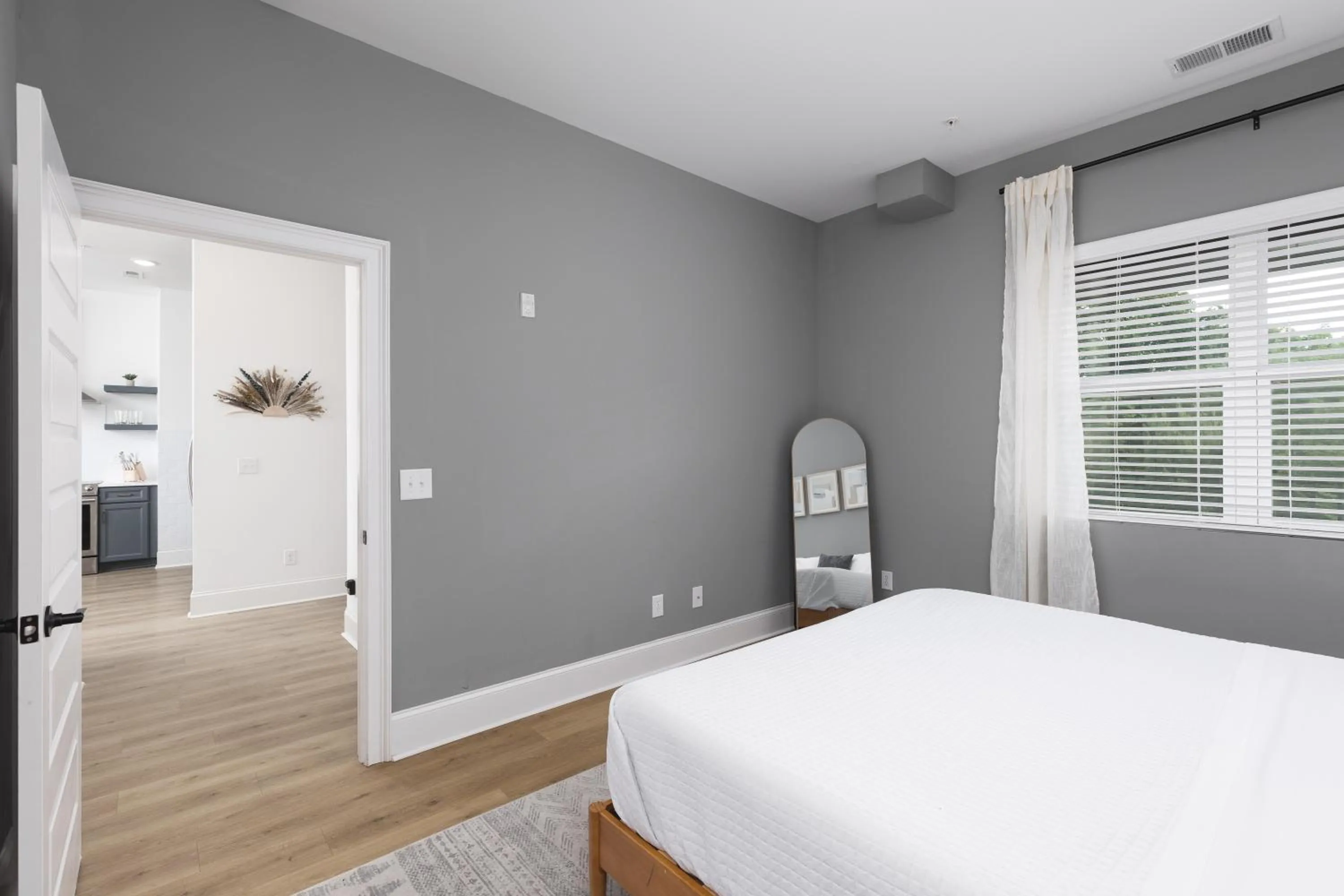 Bedroom, Bed in Stunning Spacious Condo near Restaurants & Coffee