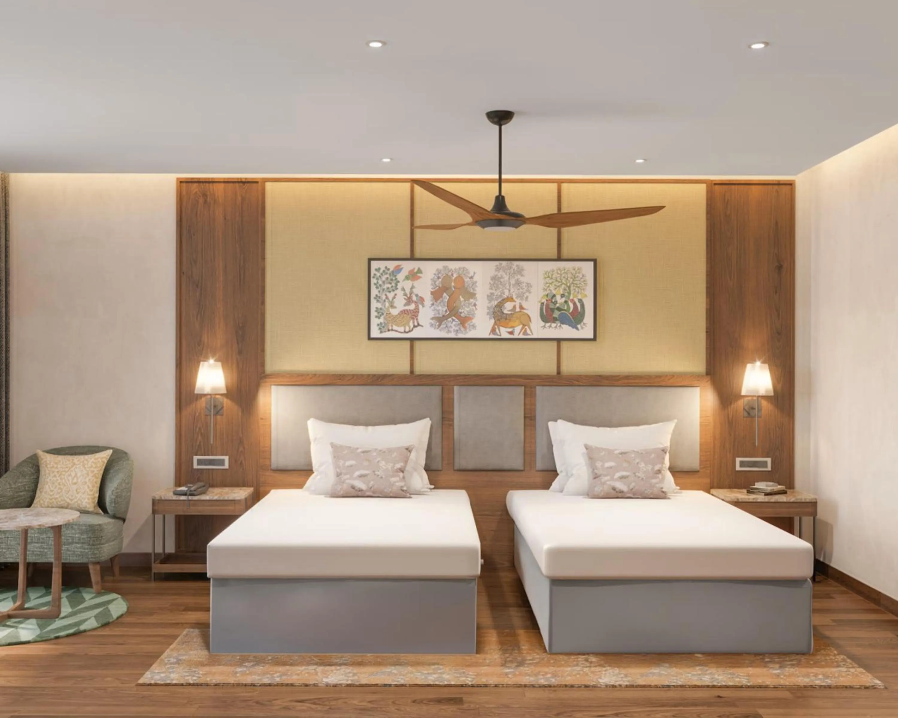 Bedroom, Bed in Taj Damdama Lake Resort & Spa, Gurugram
