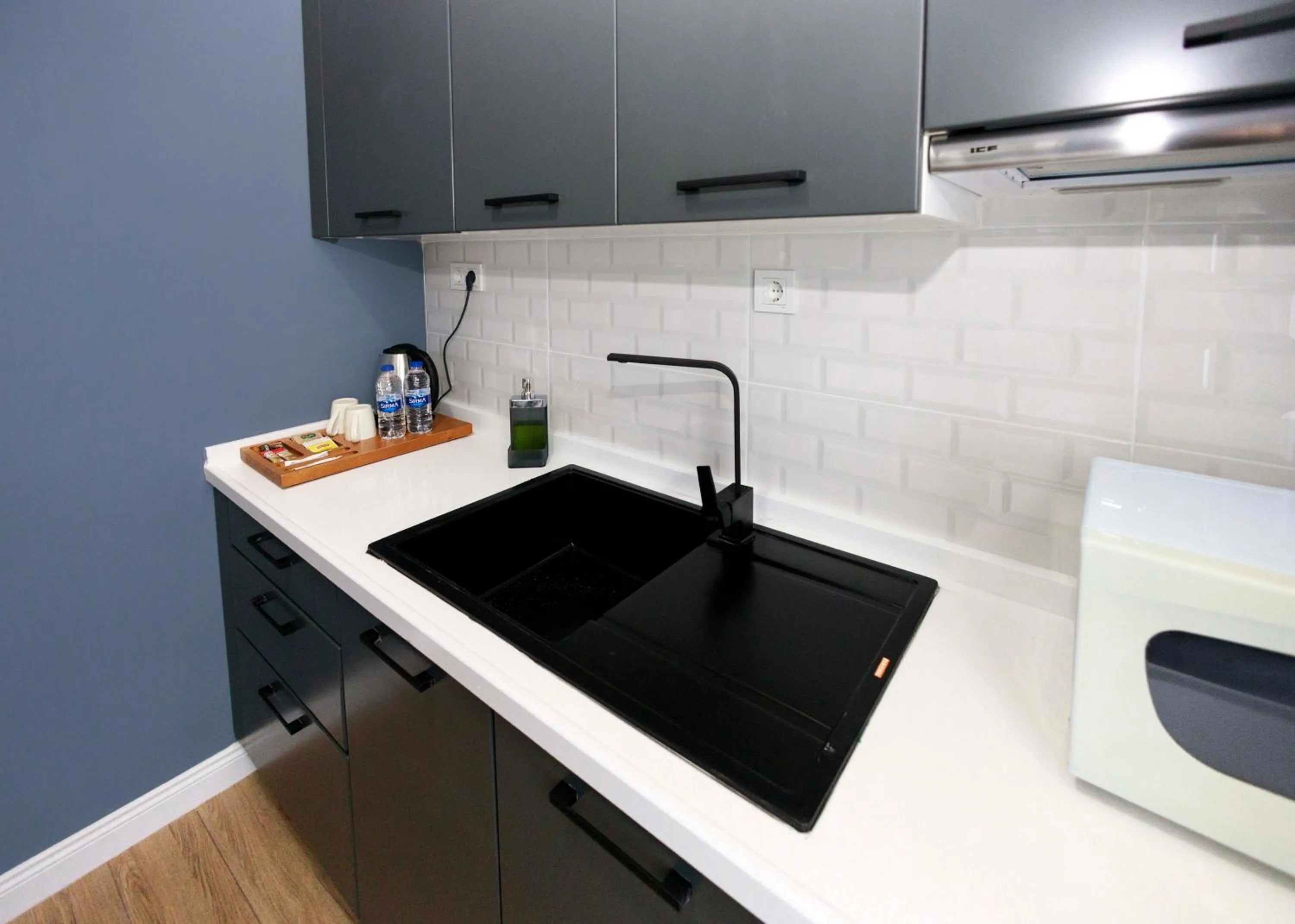 kitchen in Selvese Suites, Serviced Living in Galata