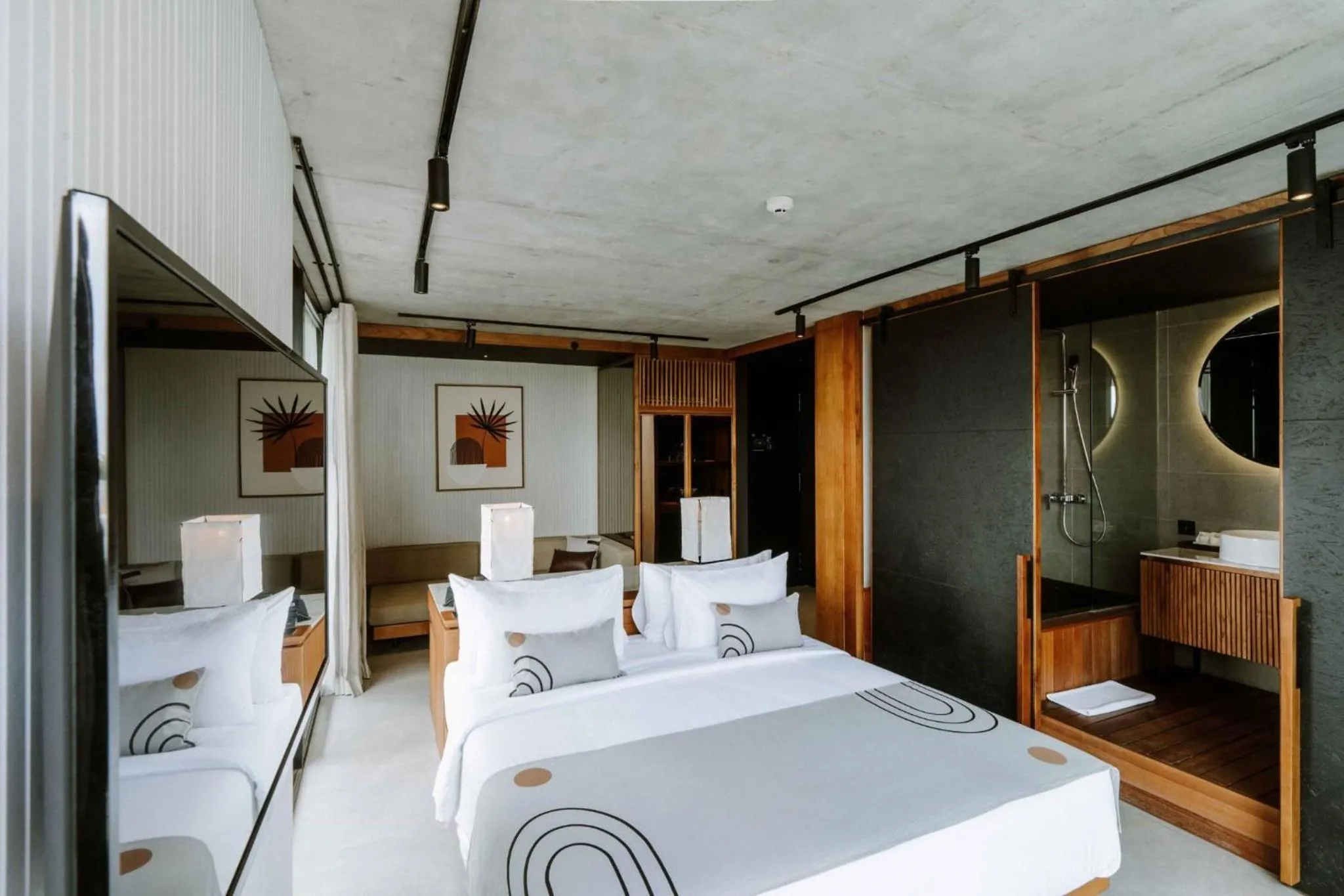 Bedroom, Bed in The Komu Canggu Bali