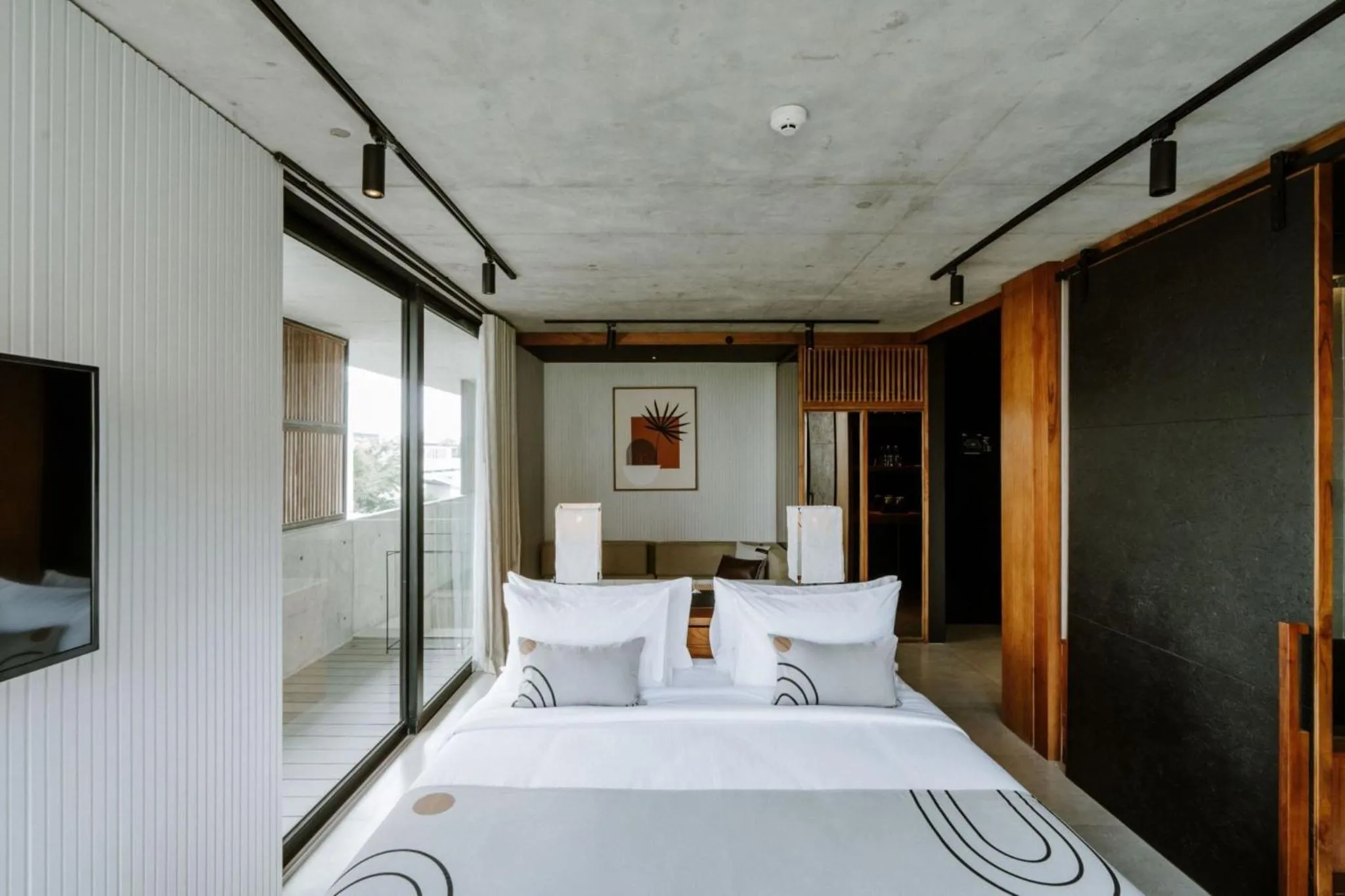 Bedroom, Bed in The Komu Canggu Bali