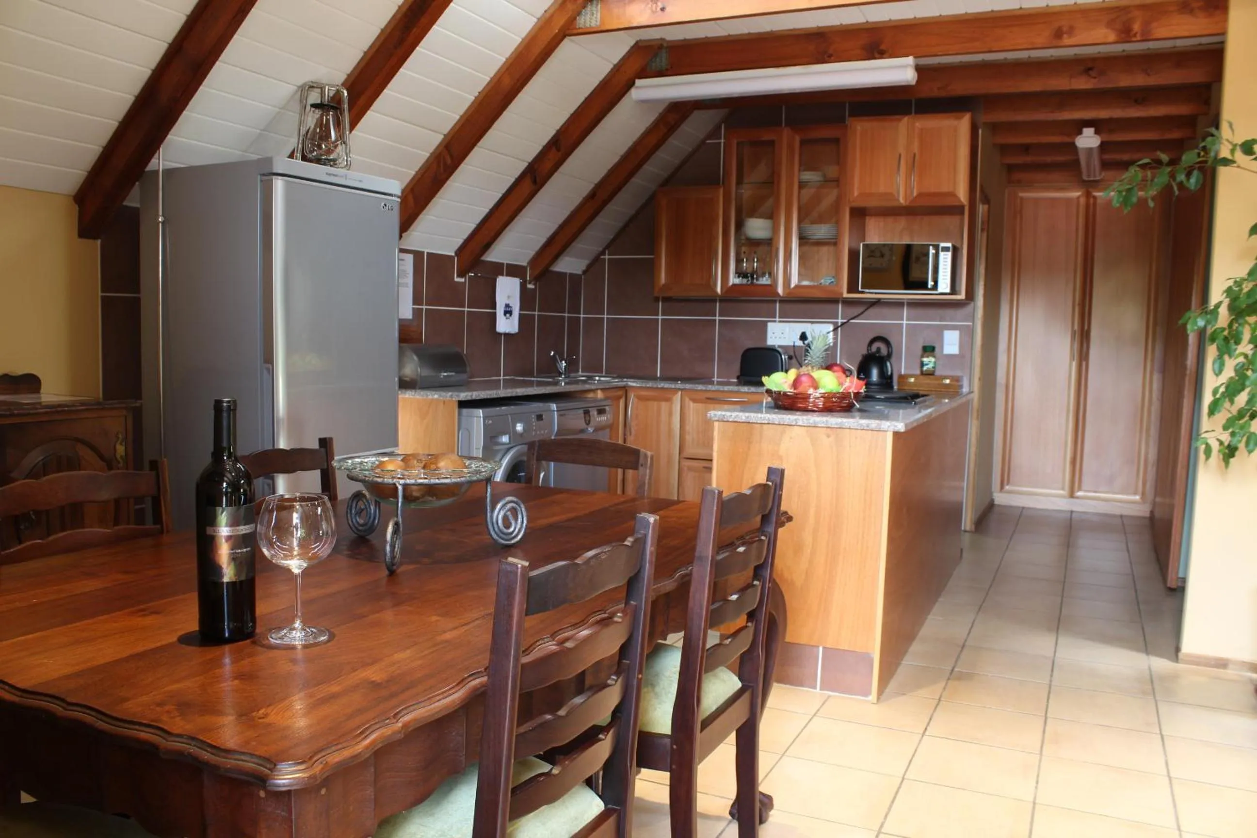 Dining area in Emzini Apartments