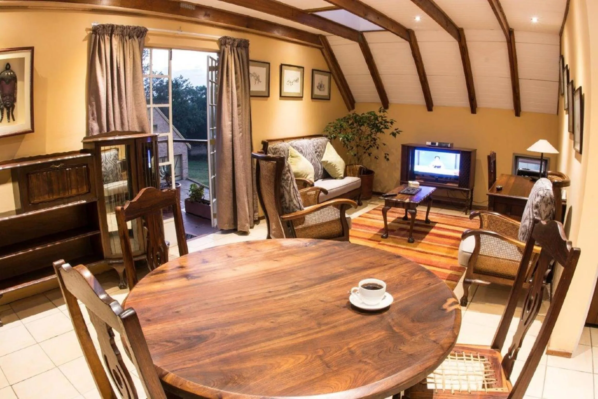 Dining area in Emzini Apartments