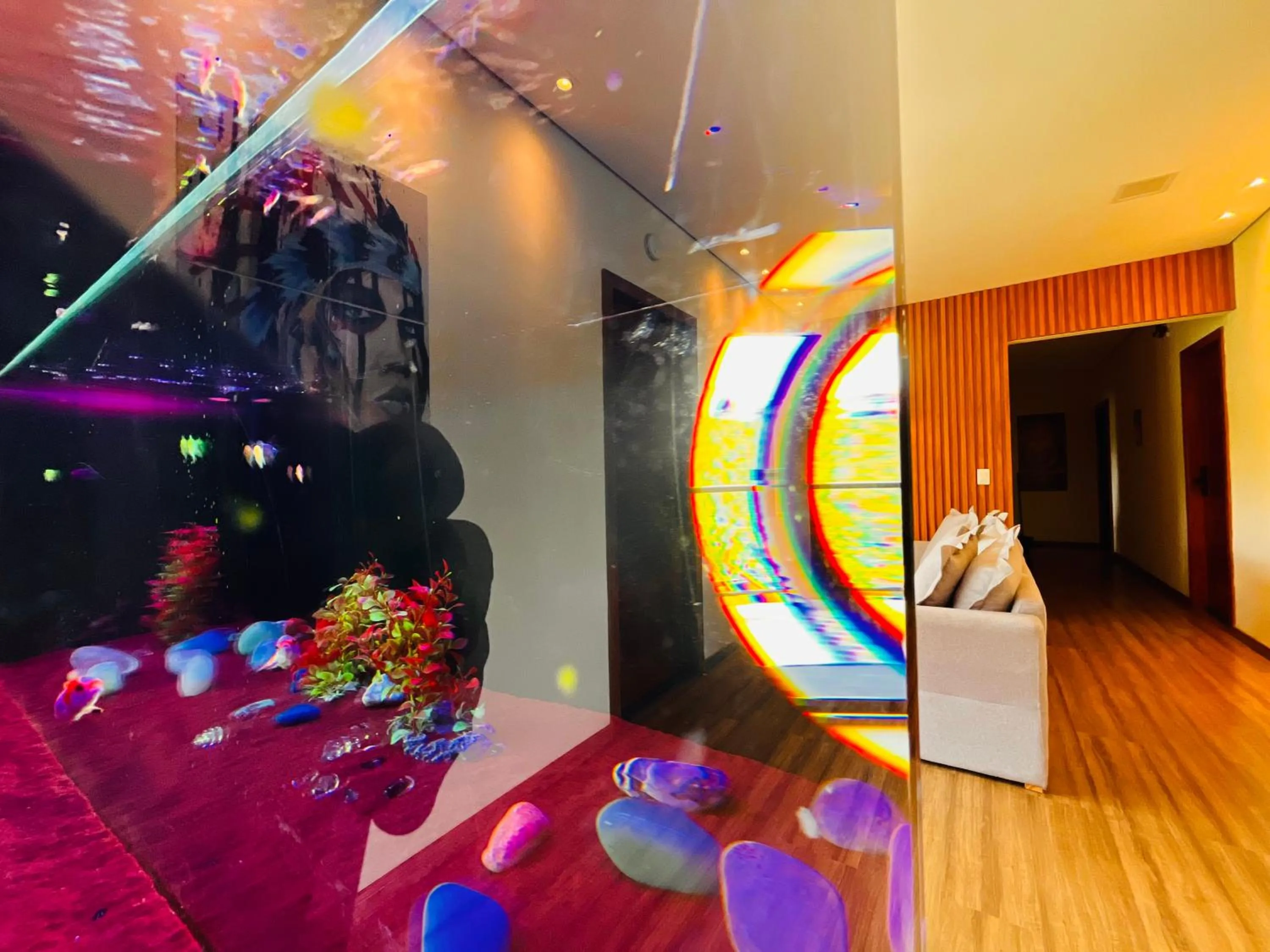 Seating area in Pousada Boutique Raio de Luz