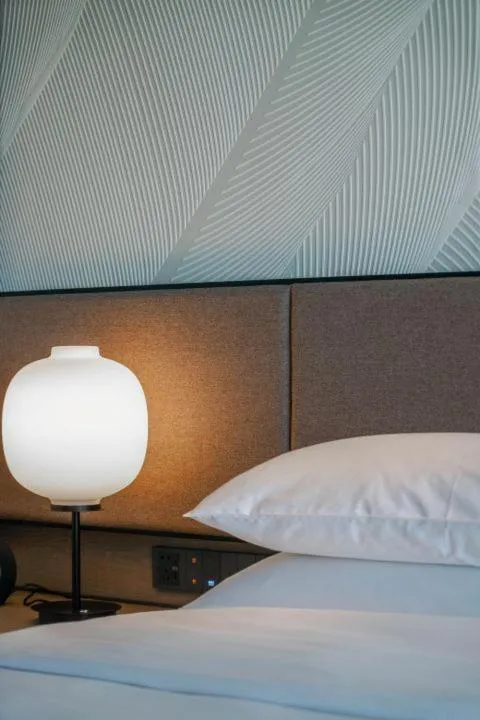 Decorative detail, Bed in Hyatt Regency Changshu Kuncheng Lake