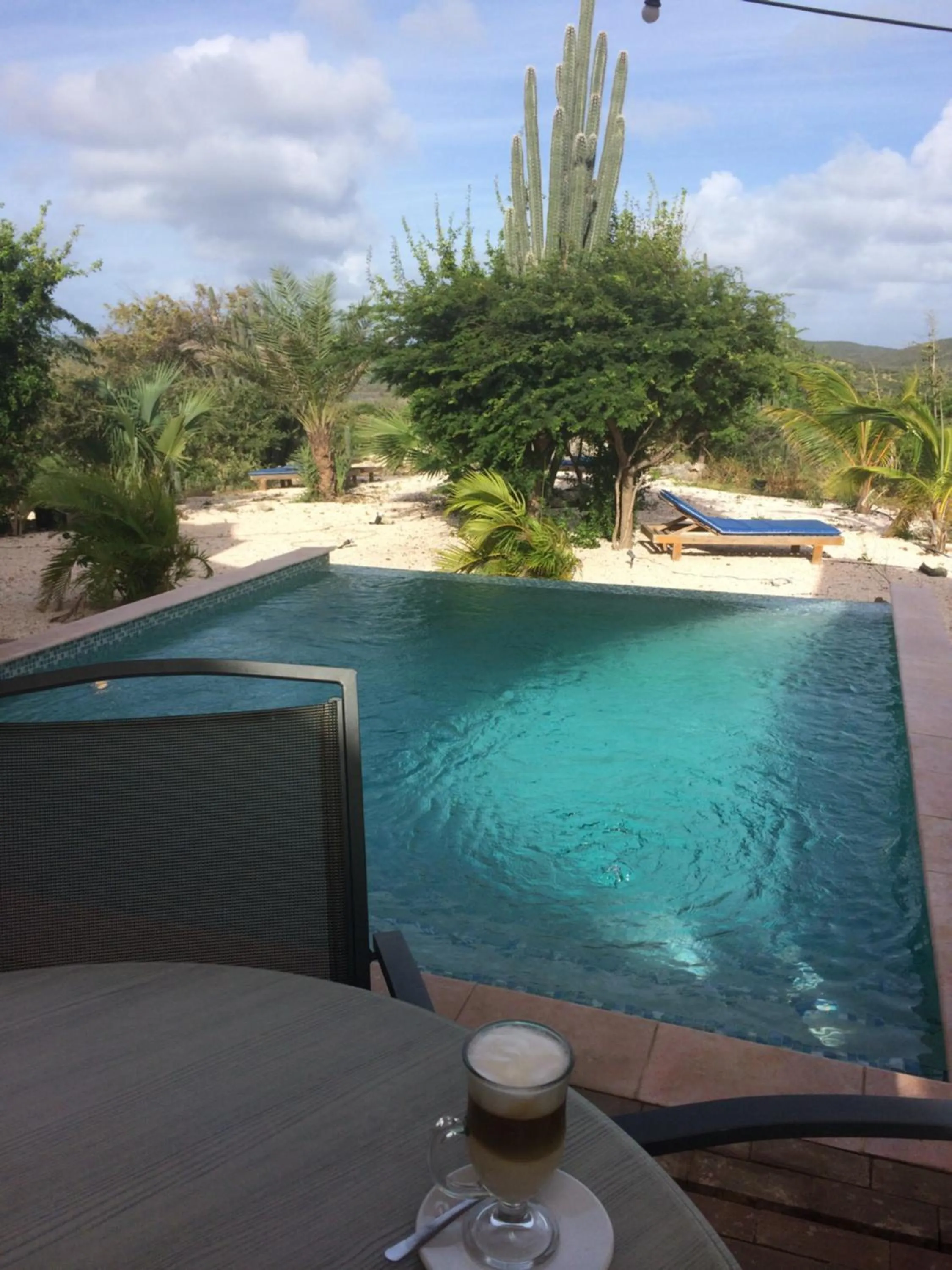 Balcony/Terrace in Landhuis Klein Santa Martha Boutique Hotel Restaurant.