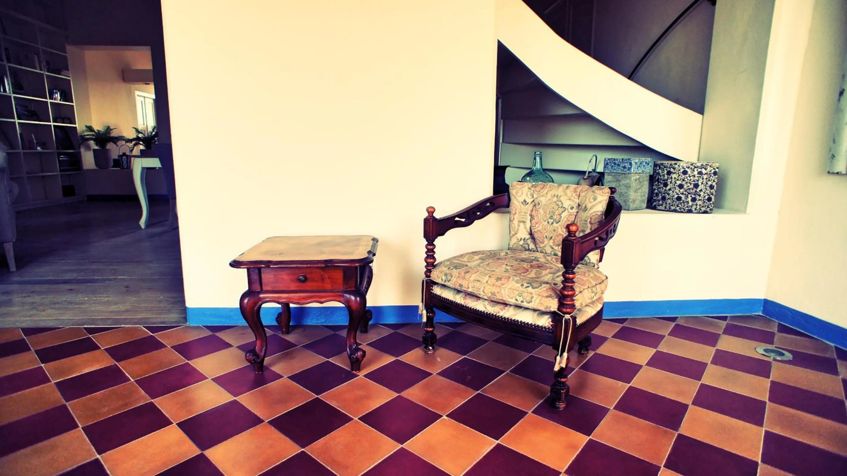 Decorative detail in Landhuis Klein Santa Martha Boutique Hotel Restaurant.