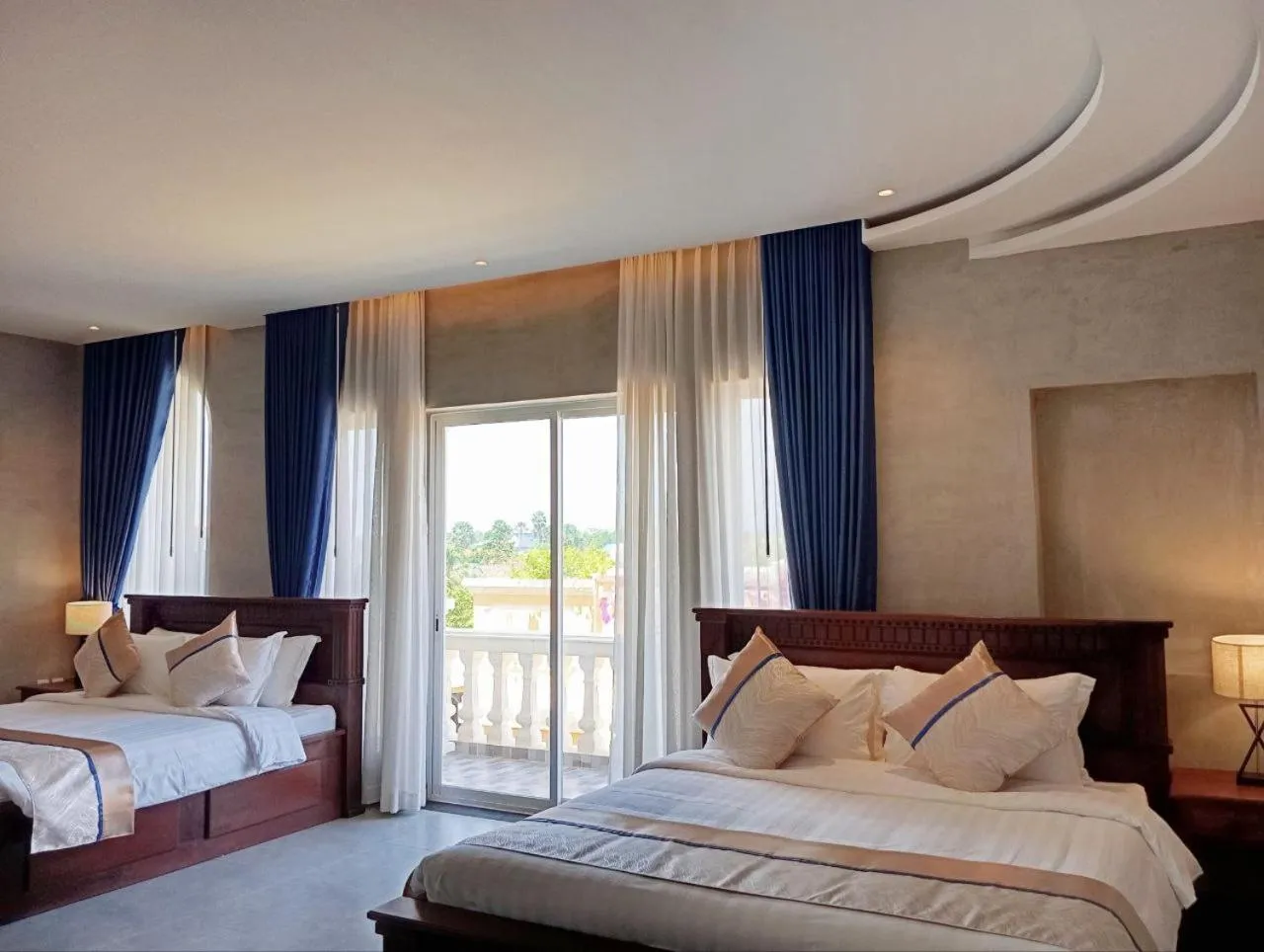 Bedroom, Bed in Sokchea Kampot Hotel