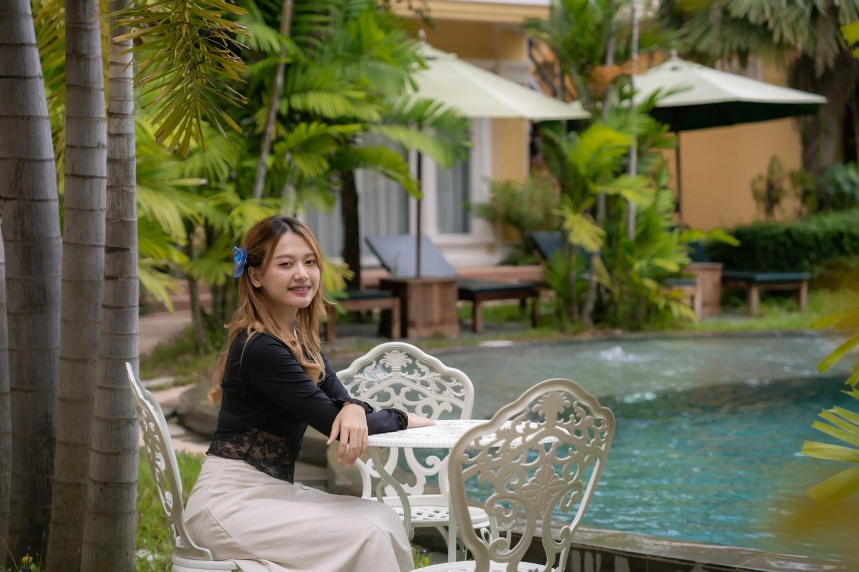 Swimming pool in Sokchea Kampot Hotel