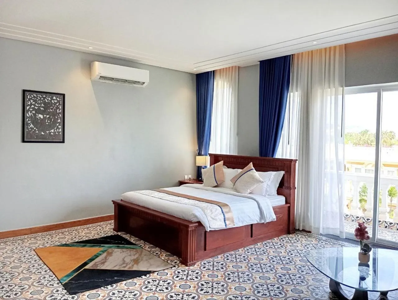 Bedroom, Bed in Sokchea Kampot Hotel